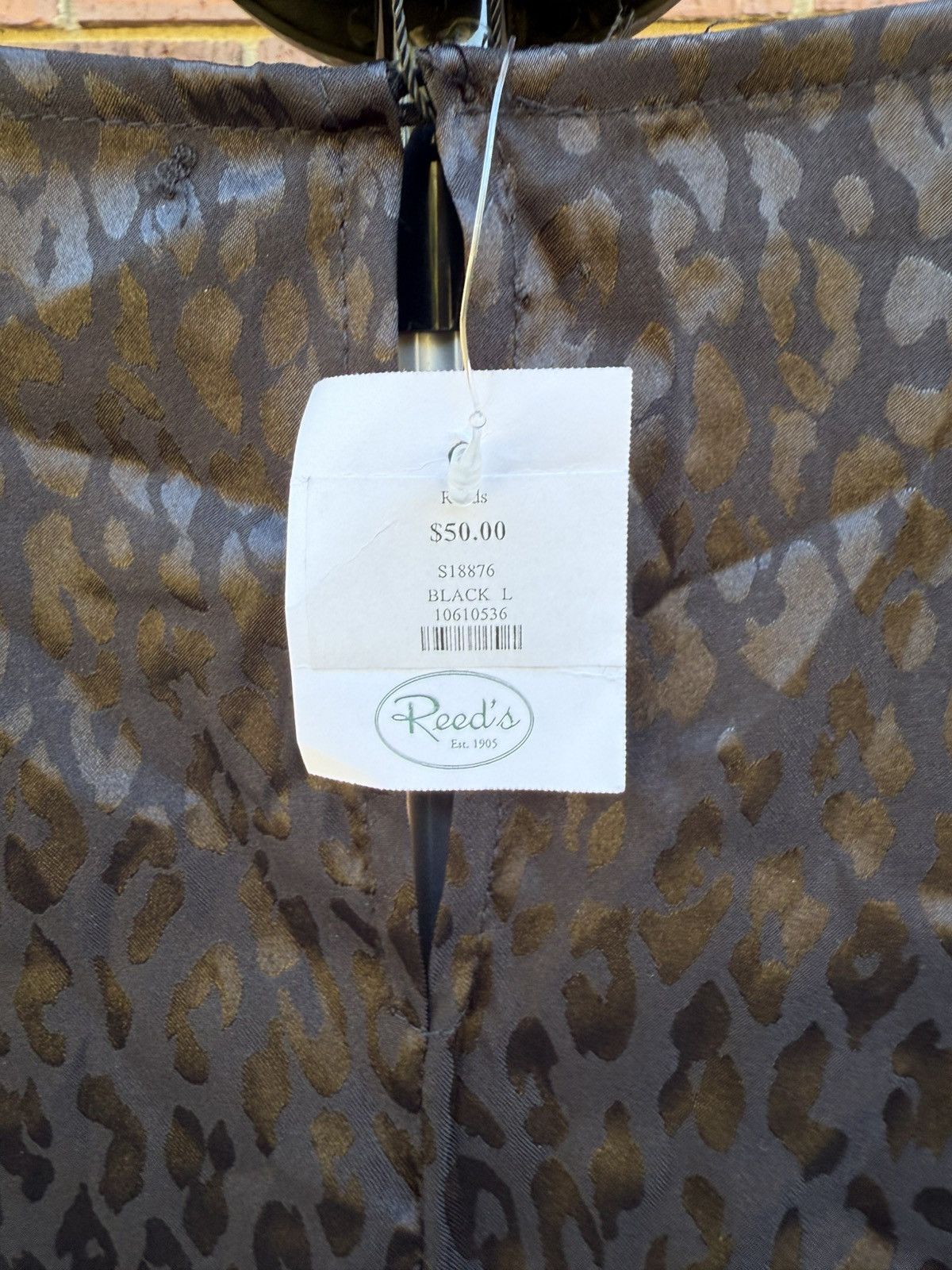 Other Mustard Seed Satin Top Black Cheetah Leopard V Neck Size L / US 10 / IT 46 - 6 Thumbnail