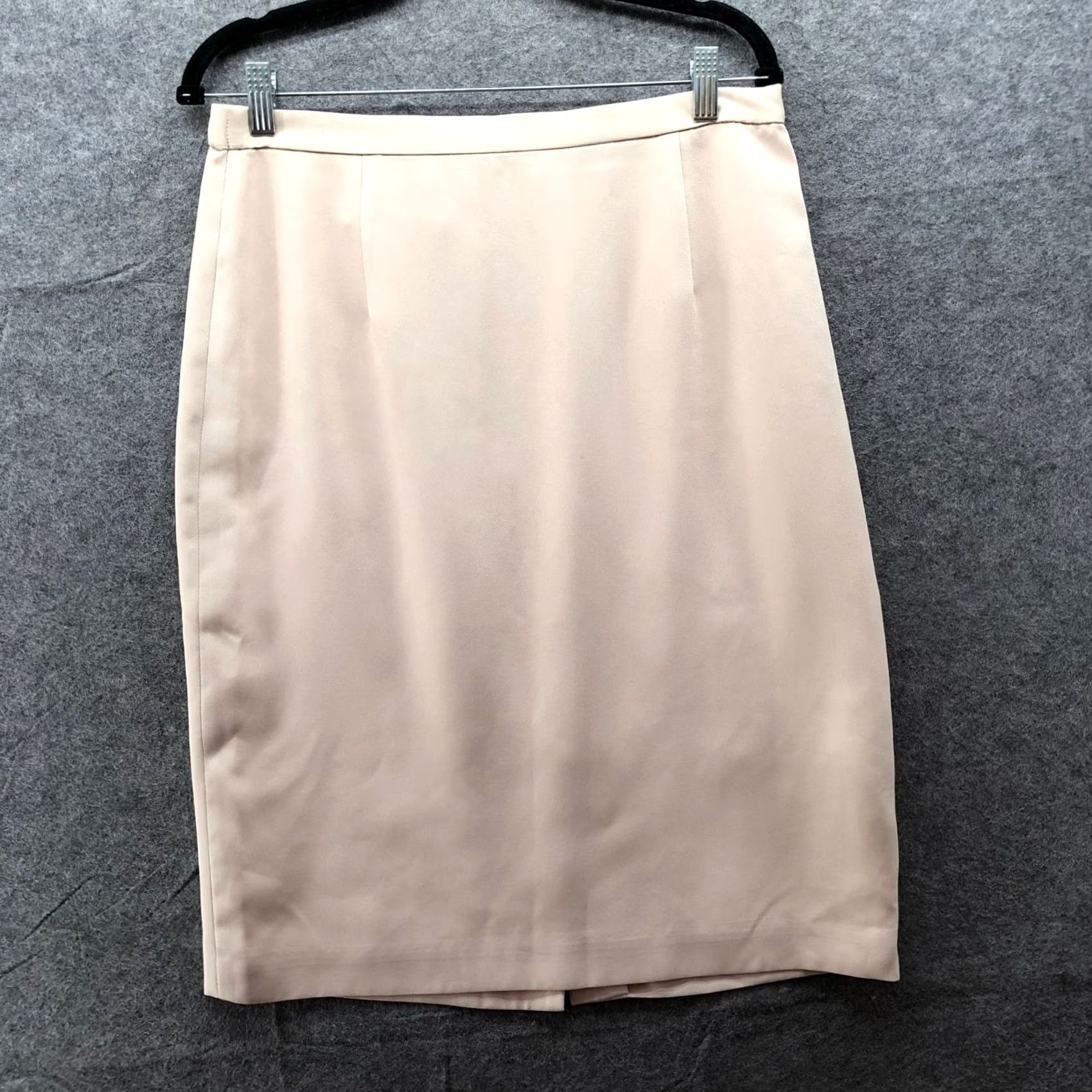 Talbots VINTAGE Talbots Pencil Skirt Womens 12 Peach Blush Pink Career Office Workwear Skirt Knee Length Lined Back Slit Size 34" / US 12 / IT 48 - 2 Thumbnail