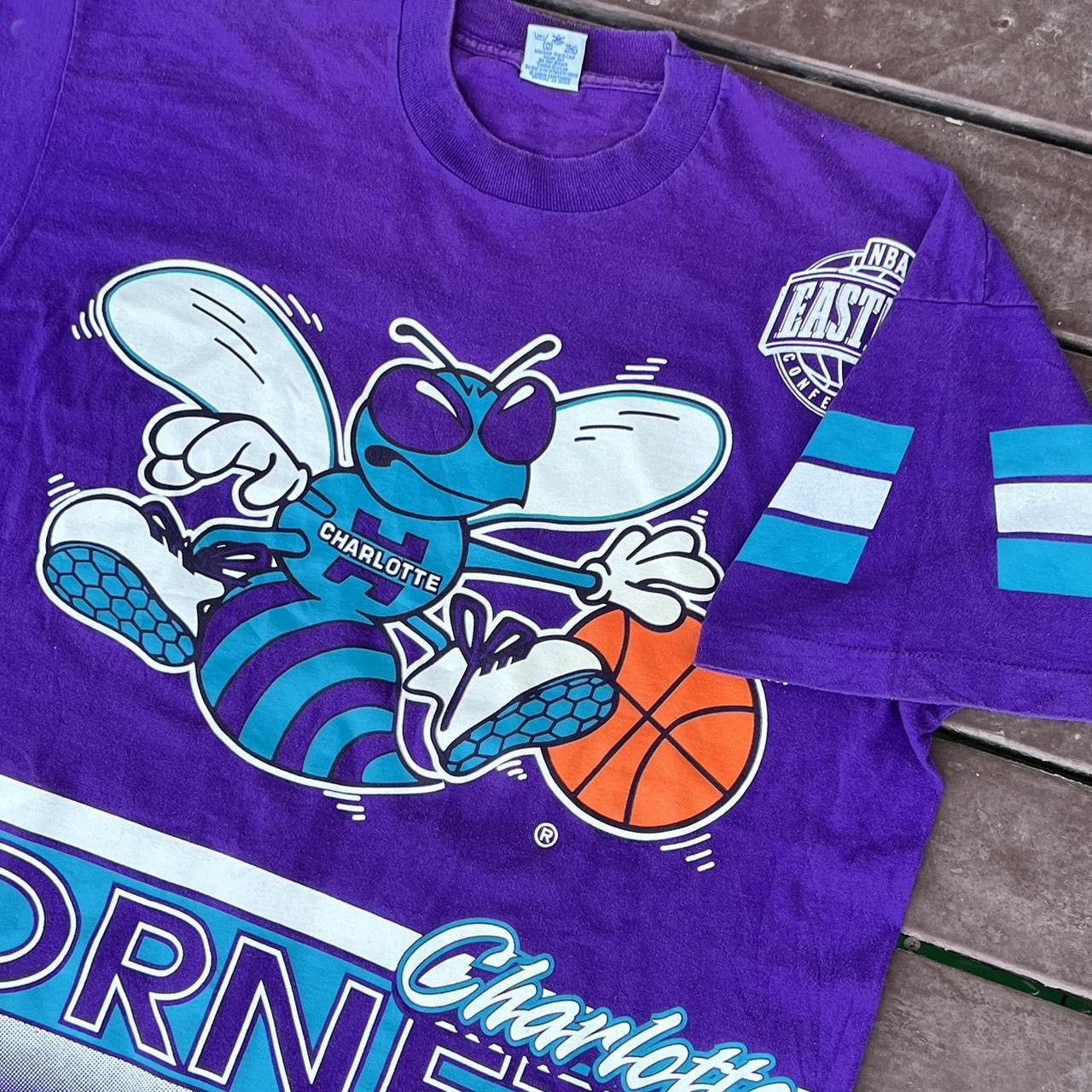 Vintage Vintage 90s CHARLOTTE HORNETS Size US XL / EU 56 / 4 - 4 Thumbnail