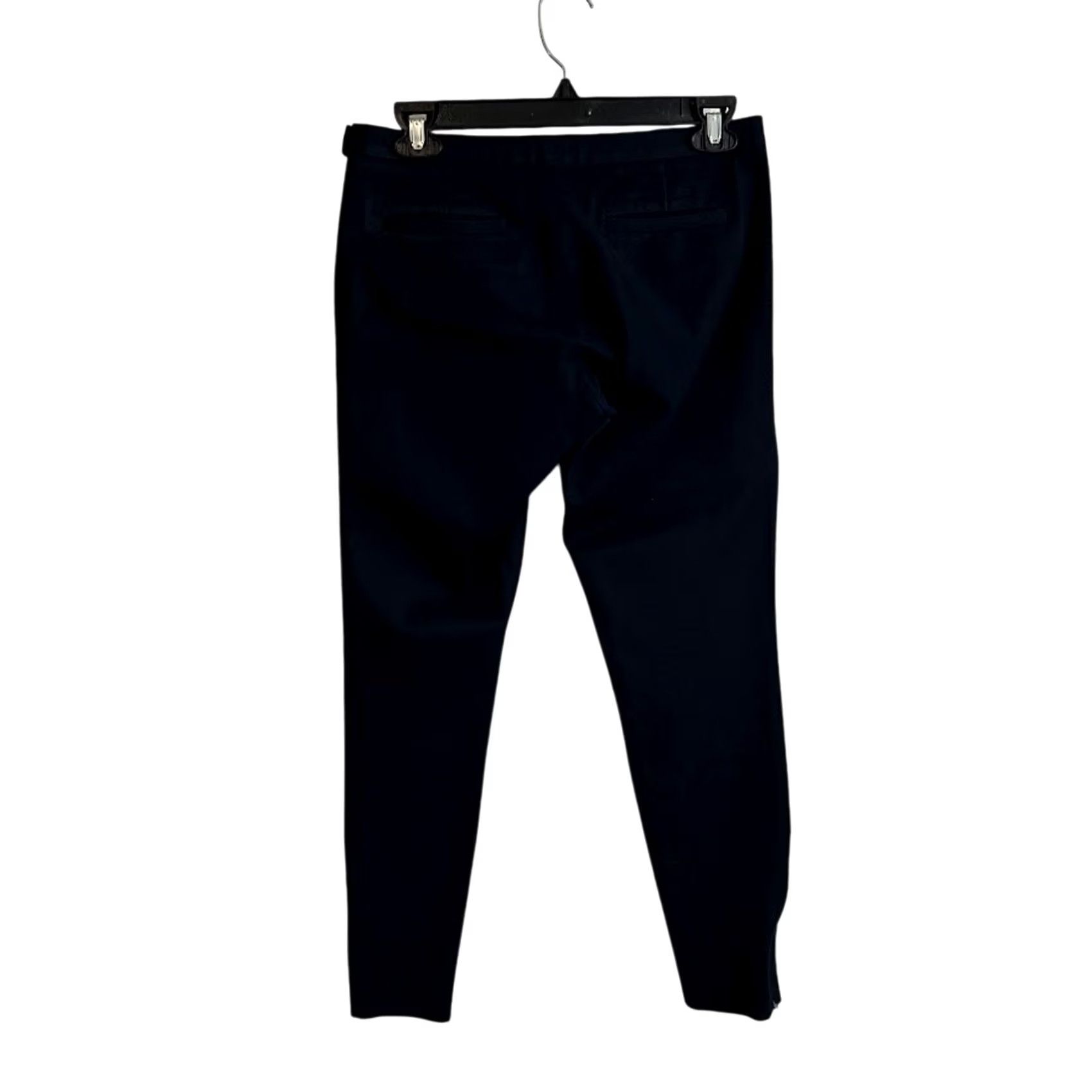 Banana Republic VINTAGE Banana Republic Sloan Slim Fit Crop Dress Pants Black Navy Size 2 Mid Rise Men? No. Wait. Size 26" / US 2 / IT 38 - 3 Thumbnail
