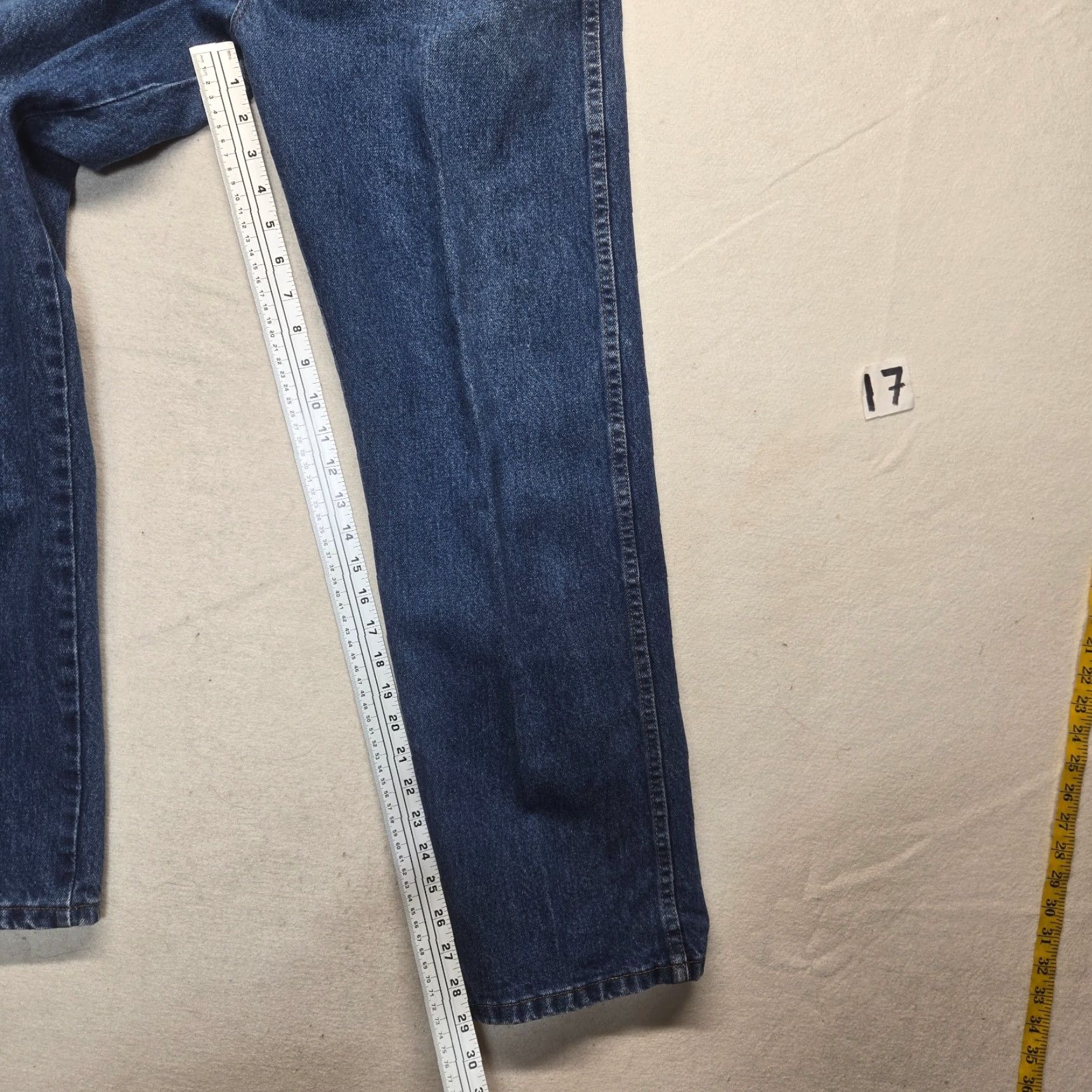 Vintage Rustler Jeans - Denim Regular Fit Zip Up Straight Leg 36x30 Kid/Adult? Actually Adult Men's Regular - Blue 36 x 30 - Cowboy Western Pants Size US 36 / EU 52 - 7 Thumbnail