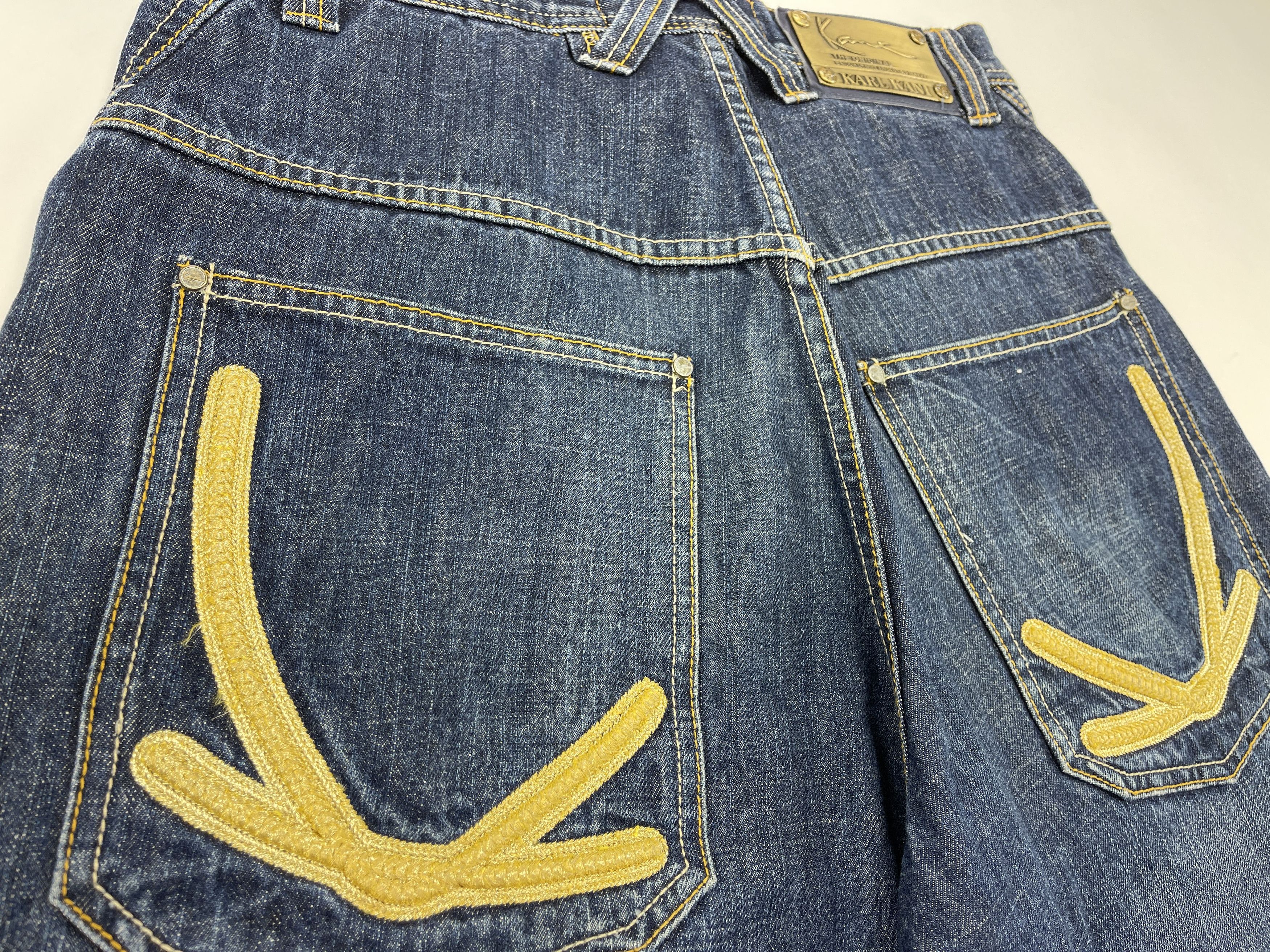 Karl Kani KARL KANI shorts, vintage hip hop baggy jeans, 90s size W 30 Size US 30 / EU 46 - 6 Thumbnail