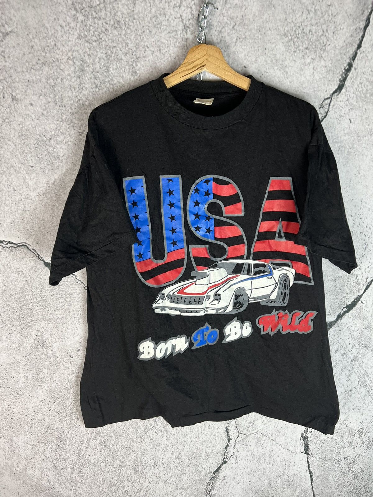 JNCO Crazy Vintage Rare 90s USA CAR JNCO style rave t shirt Size US L / EU 52-54 / 3 - 1 Thumbnail