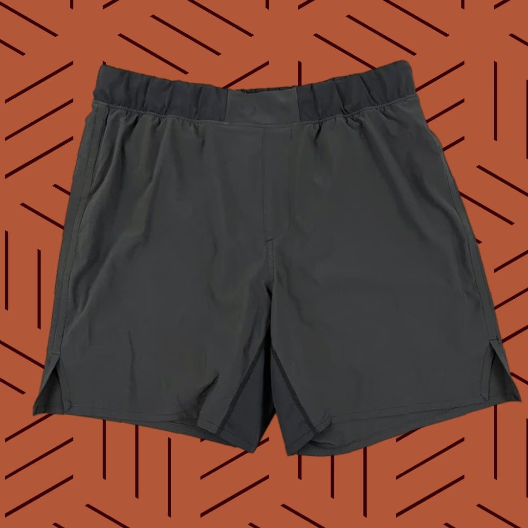 Ten Thousand Ten Thousand Fight Shorts Mens Medium 7" Black Lined Gym Training Grippy Waist Stretch Breathable Elastic Waist Regular Fit Casual Sports Workout Size US 31 - 1 Thumbnail