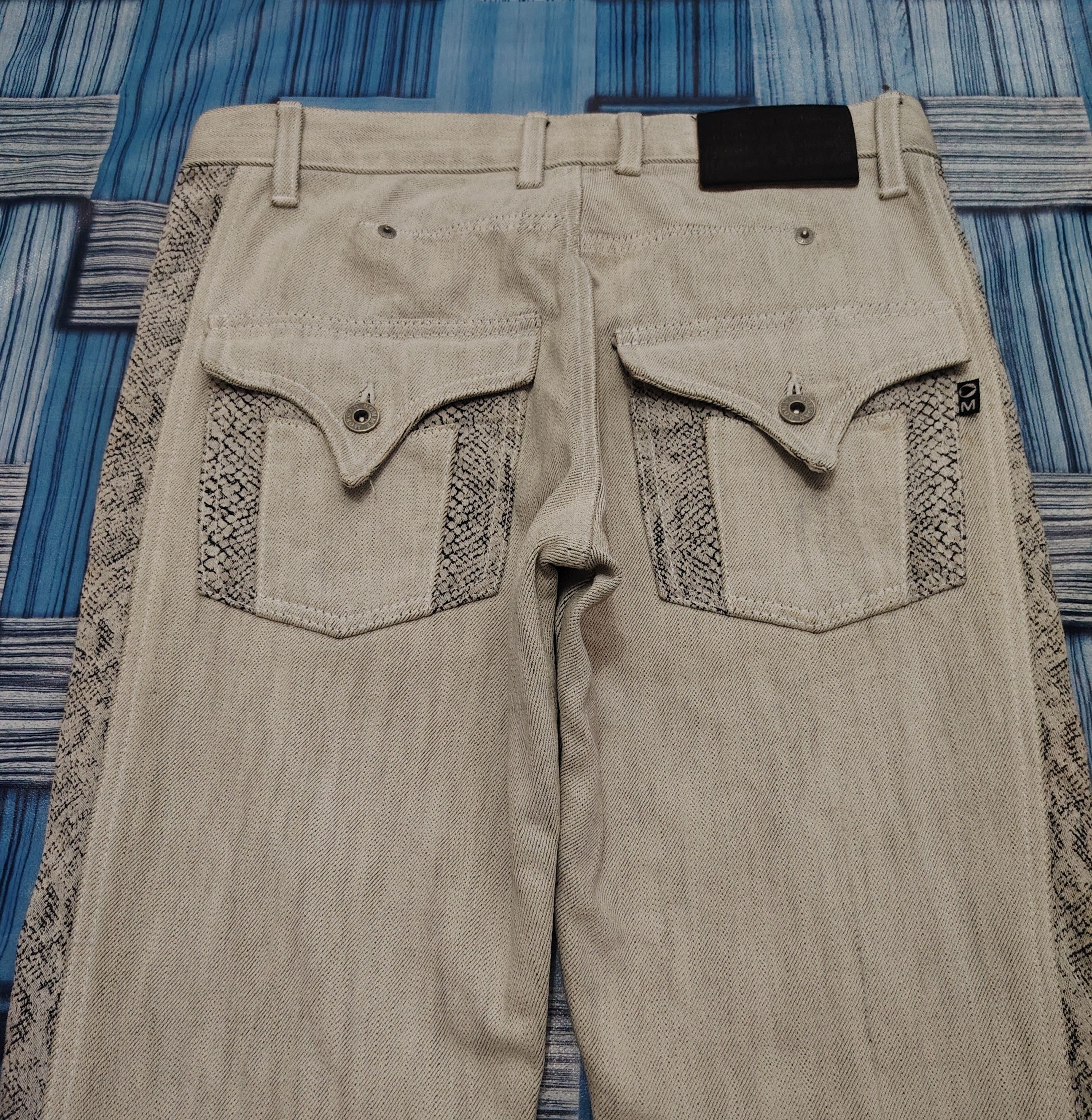 If Six Was Nine Japanese Morgan Homme Python Flared Jeans Bootcut Size US 30 / EU 46 - 11 Thumbnail