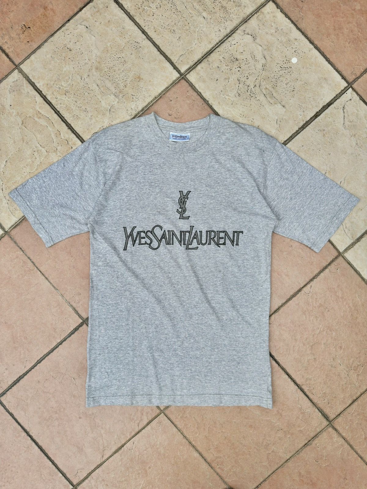 Designer × Vintage × Yves Saint Laurent Vintage Yves Saint Laurent Tshirt Size US M / EU 48-50 / 2 - 1 Thumbnail