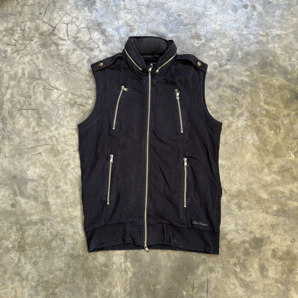 14th Addiction 2000s DOHC Vkei Style Zip Pocket Hooded Vest Size US L / EU 52-54 / 3 - 1 Thumbnail