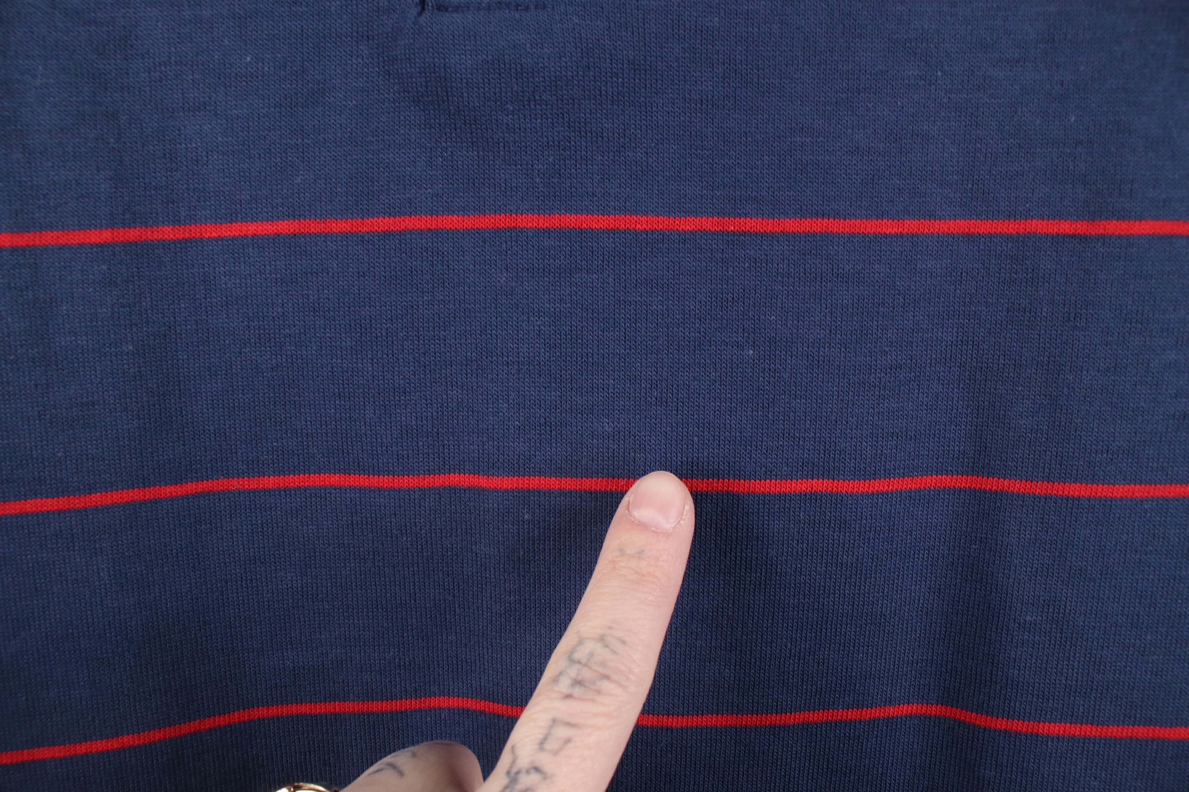 Vintage Vintage 70s Streetwear Striped Knit Collared Golf Polo Shirt Size US S / EU 44-46 / 1 - 4 Thumbnail