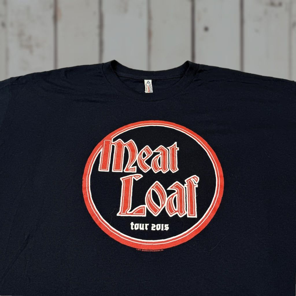 Vintage Meat Loaf Shirt Mens 2XL Black Tour 2015 Concert Graphic Band Tee Alstyle Size US XXL / EU 58 / 5 - 1 Thumbnail