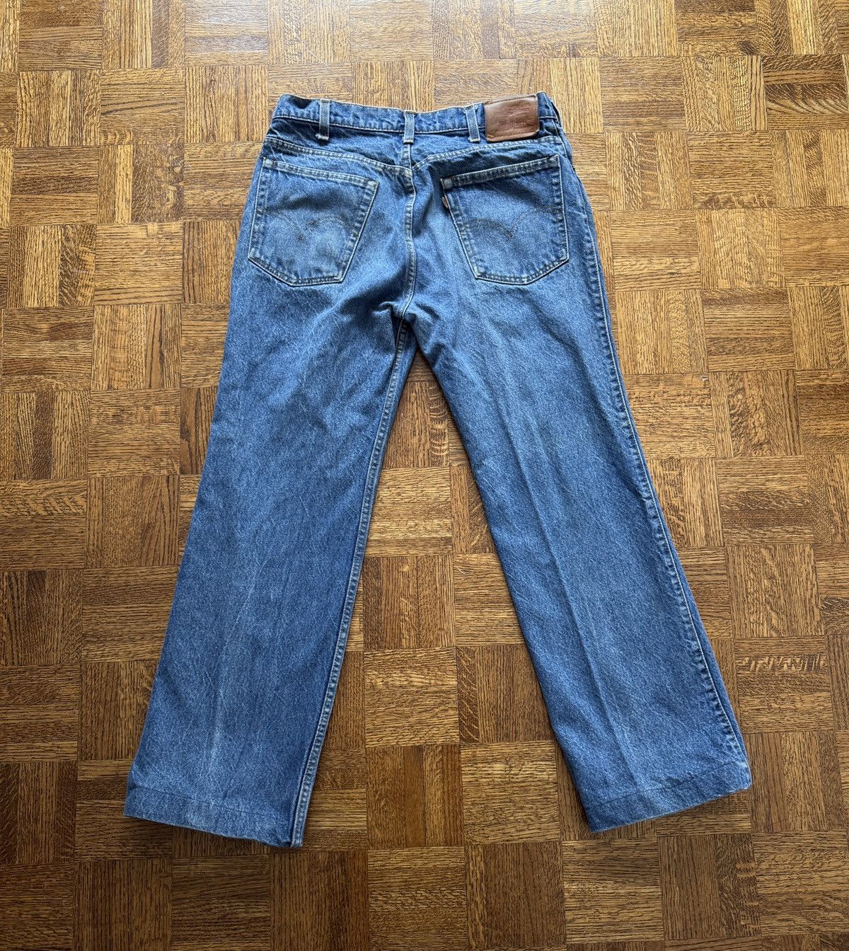 Levi's Vintage 70s Levi's Faded Leather Tab Denim Jeans Size US 32 / EU 48 - 1 Thumbnail