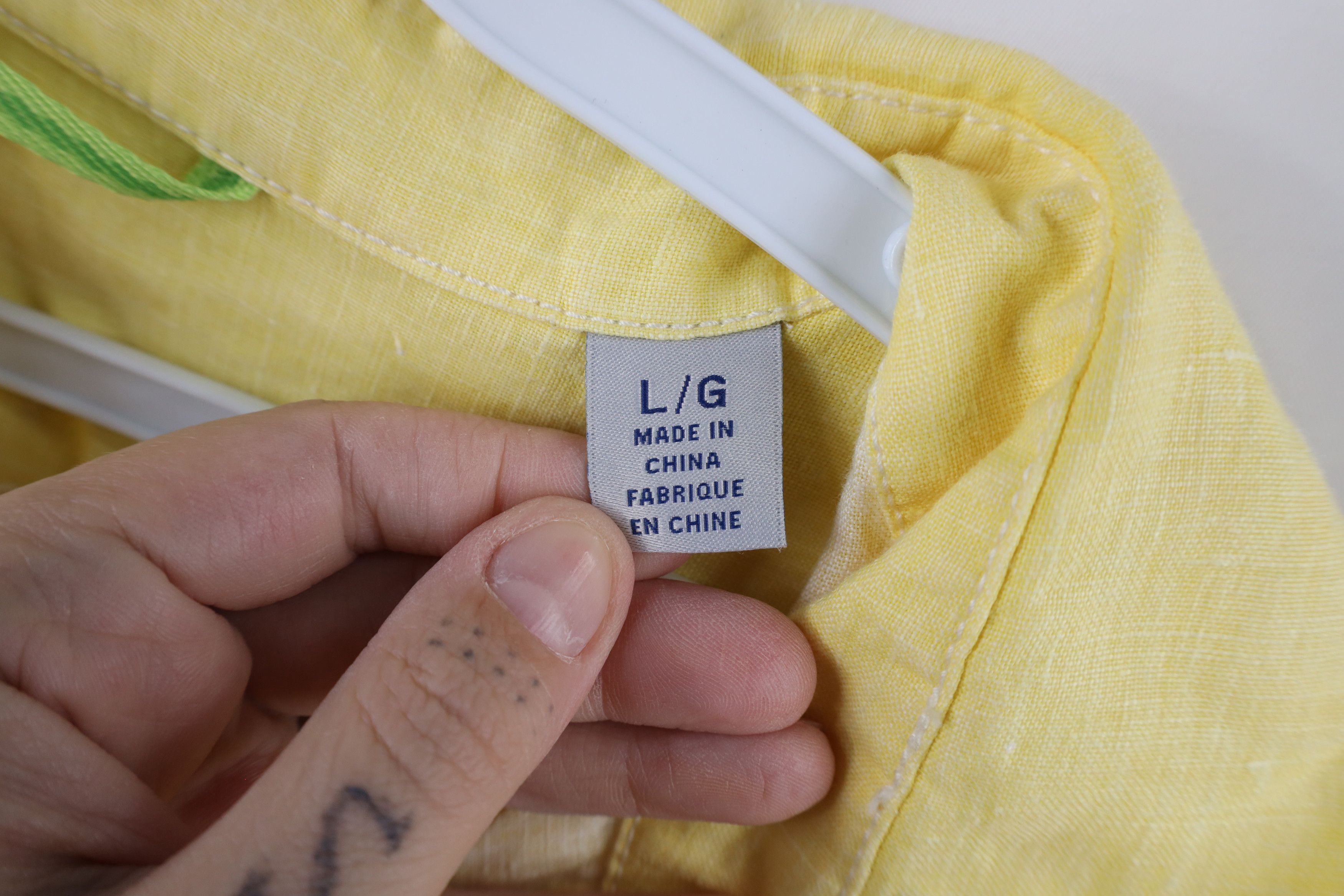 Tommy Bahama × Vintage Tommy Bahama Linen Long Sleeve Collared Button Shirt Yellow Size US L / EU 52-54 / 3 - 6 Thumbnail