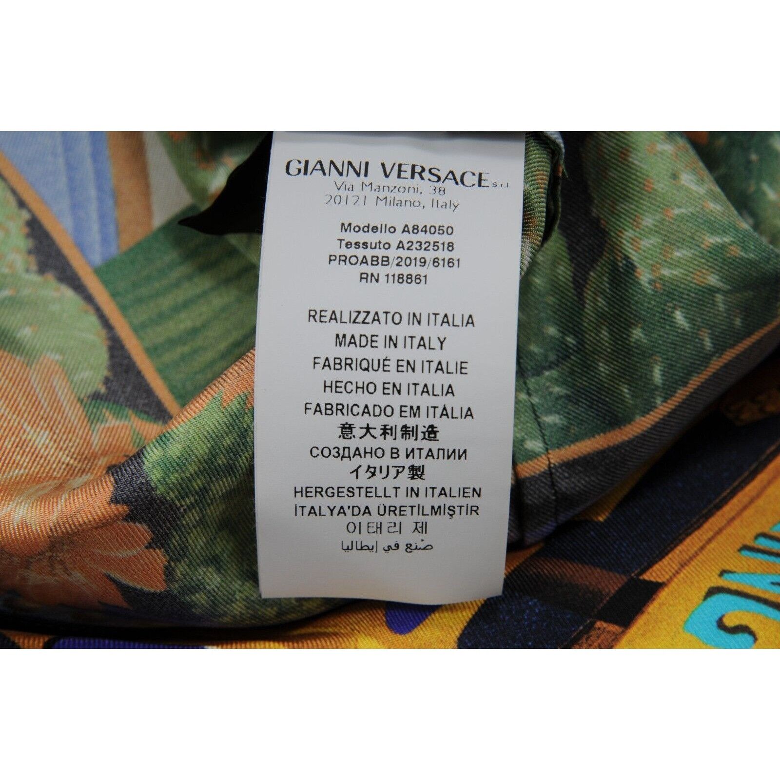 Versace Silk Palm Springs Desert Cactus Button Down Shirt IT 42 Size US M / EU 48-50 / 2 - 12 Thumbnail
