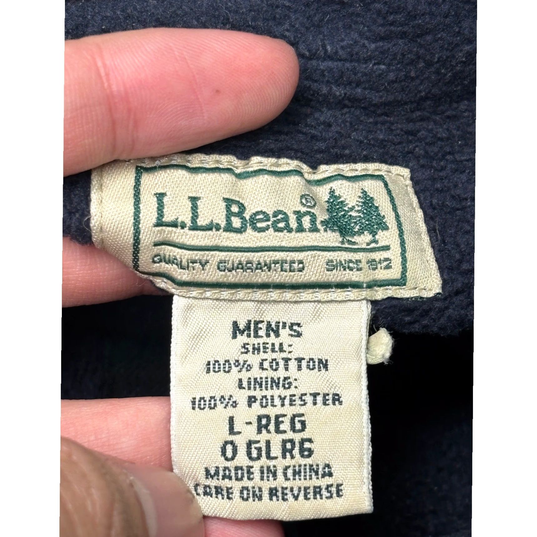 Vintage VINTAGE LL Bean Mens L Regular Plaid Flannel Lined Shirt Jacket Green Navy Blue Size US L / EU 52-54 / 3 - 4 Thumbnail