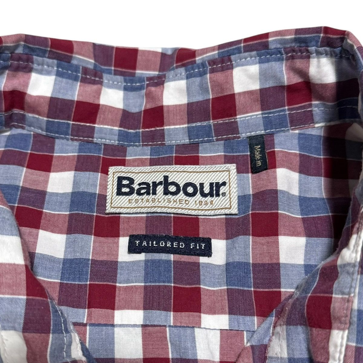 Barbour Barbour Striped Checkered Button Up Short Sleeve Shirt 2XL Size US XXL / EU 58 / 5 - 4 Thumbnail