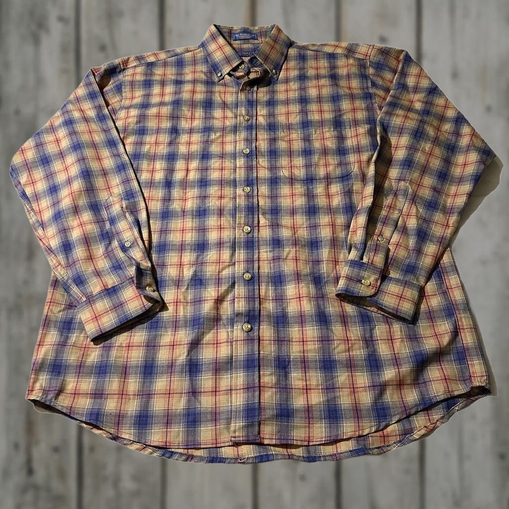 Pendleton Pendleton Sir Pendleton Wool Plaid Button-Up Shirt L Long Multicolor Mens Size US L / EU 52-54 / 3 - 1 Thumbnail