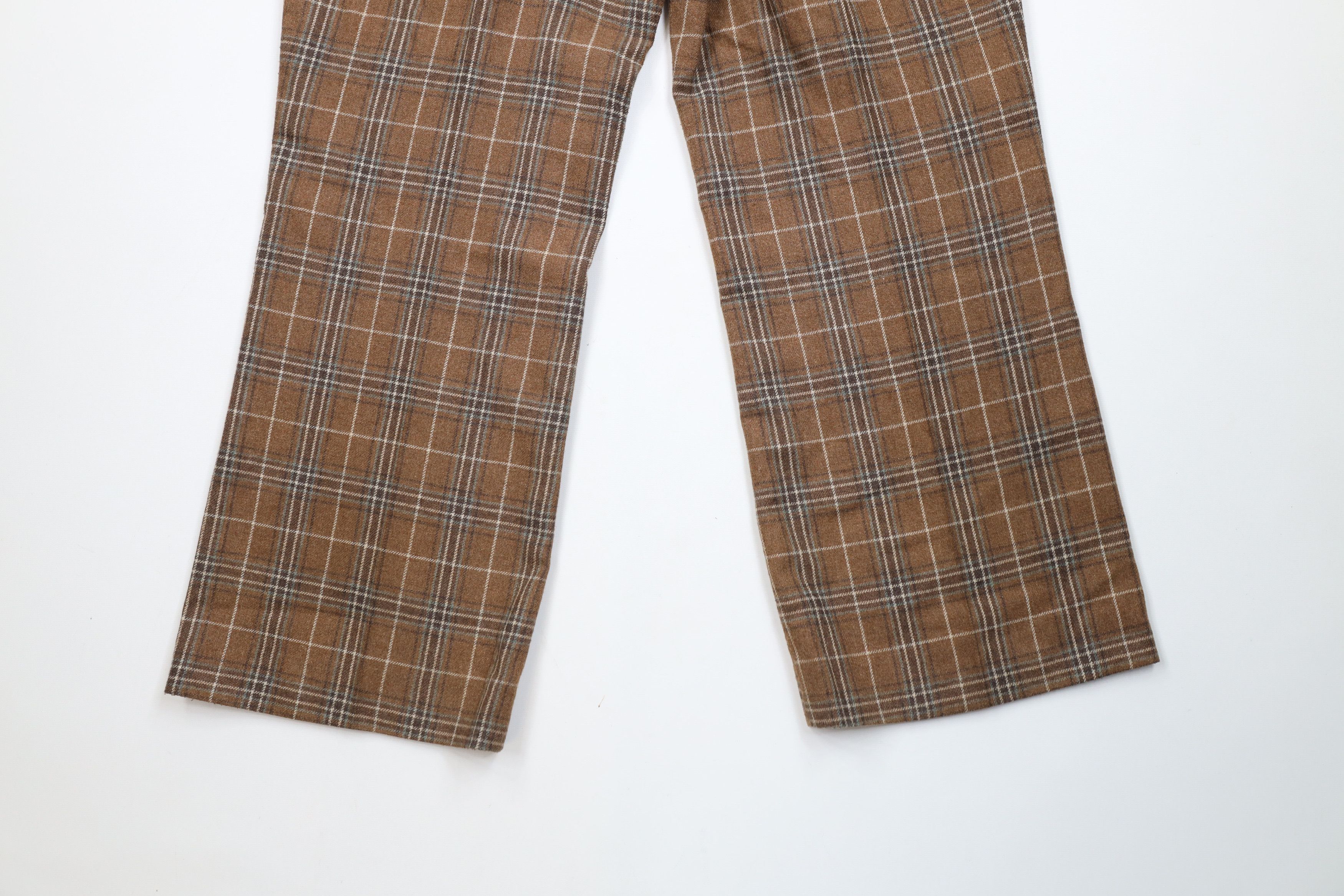 Vintage Vintage 70s Streetwear Flannel Bell Bottoms Pants Plaid USA Size US 34 / EU 50 - 12 Thumbnail
