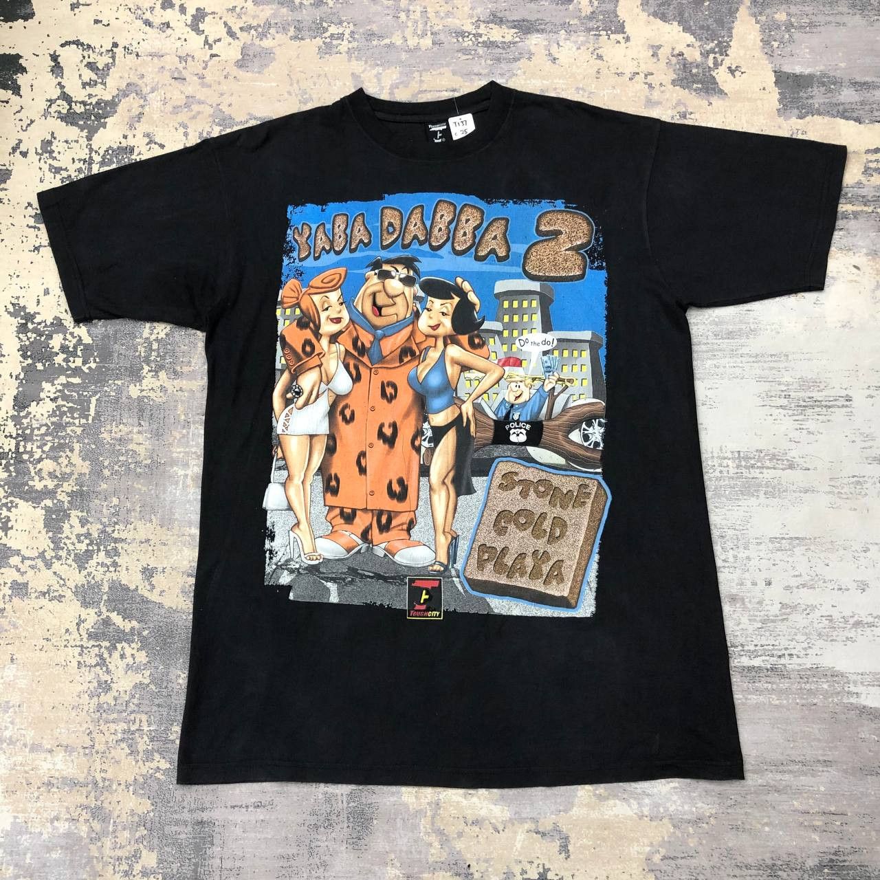 Cartoon Network T137 VTG CARTOON NETWORK FLINTSTONE YABA DABBA TEE Size US XL / EU 56 / 4 - 1 Thumbnail