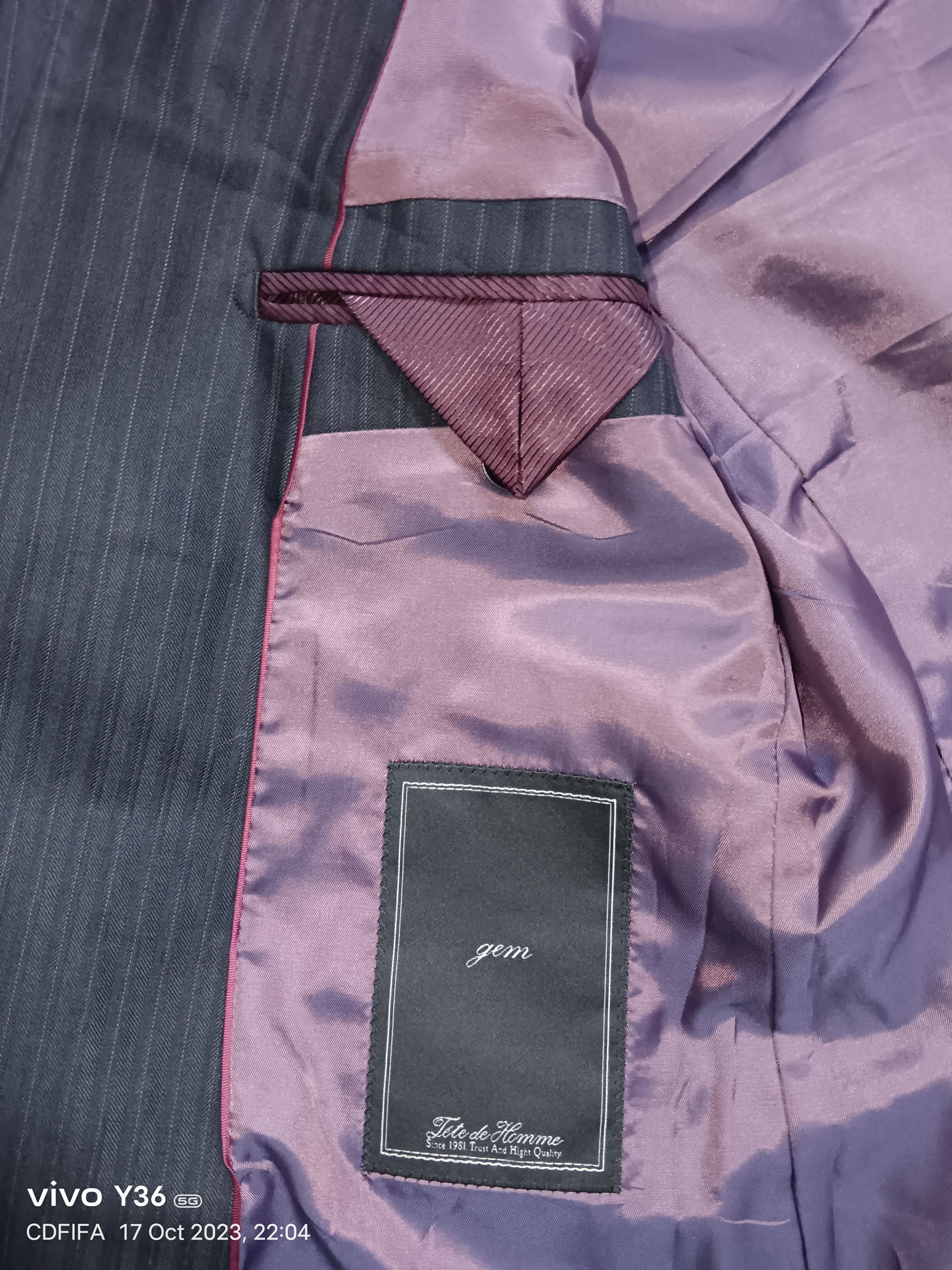Tete Homme Tete Homme Blazer Size 36R - 4 Thumbnail