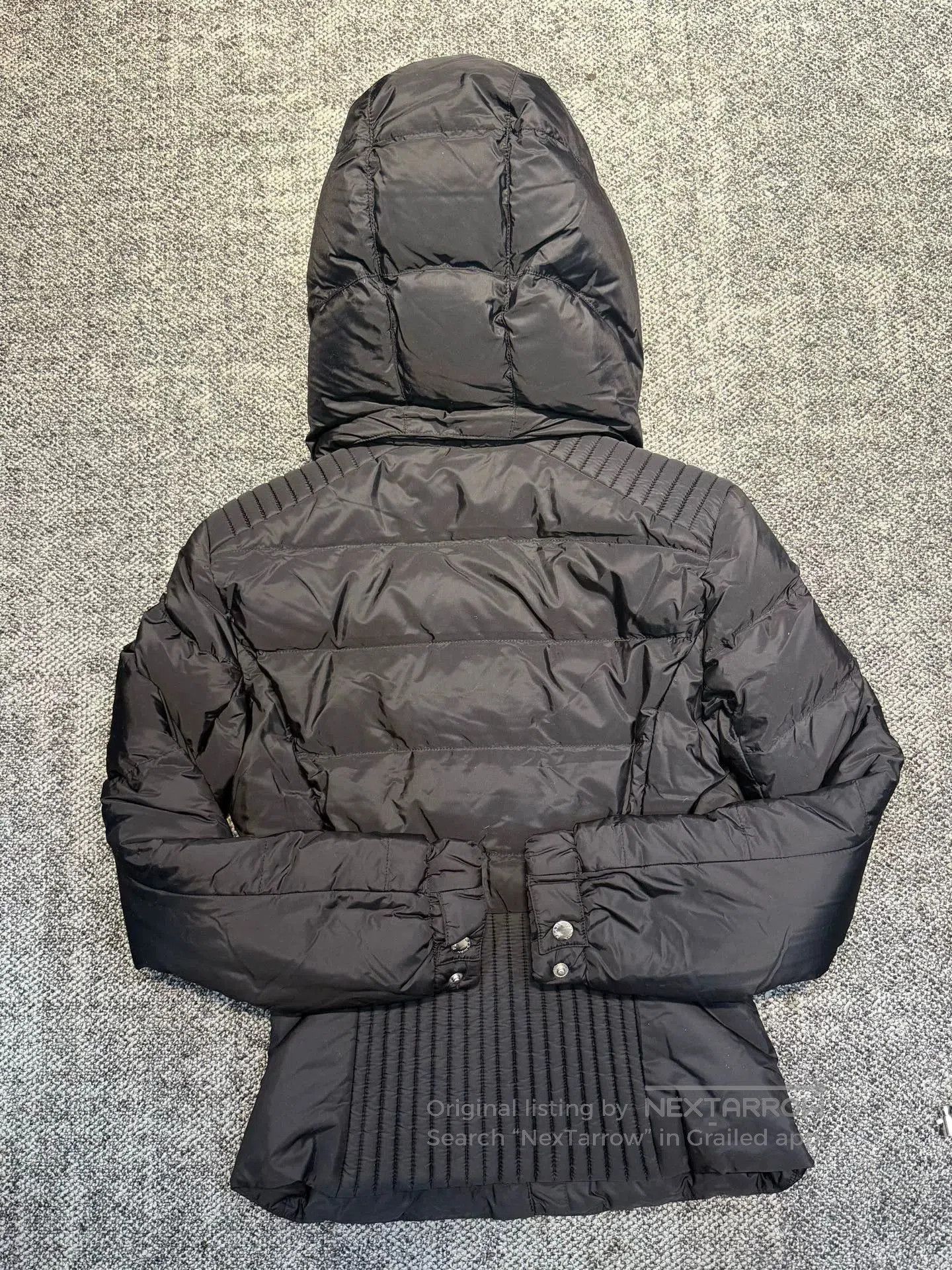Prada Prada Size 40 Black Hooded Down Jacket. Size US XXS / EU 40 - 3 Thumbnail