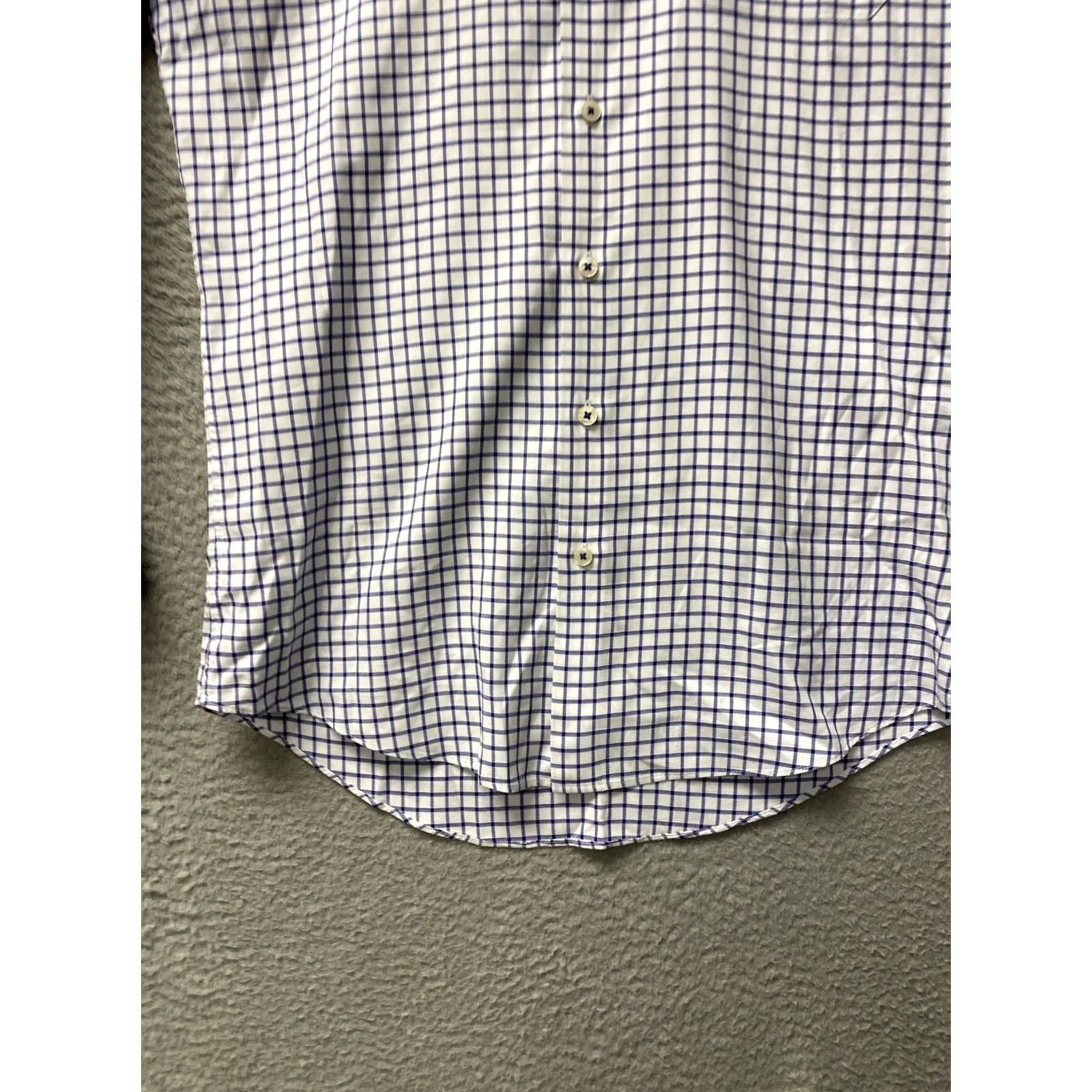 Neiman Marcus VINTAGE Neiman Marcus Button Shirt Mens Medium Blue Check Long Sleeve /0832 Size US M / EU 48-50 / 2 - 2 Thumbnail