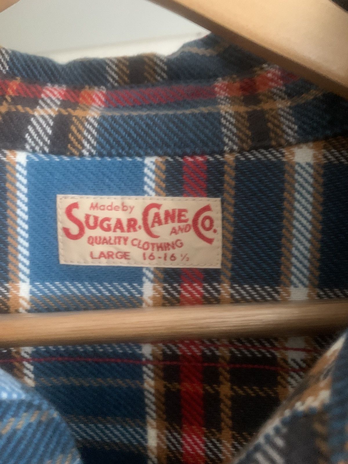 Sugar Cane Sugar cane twill check work shirt Size US M / EU 48-50 / 2 - 2 Thumbnail