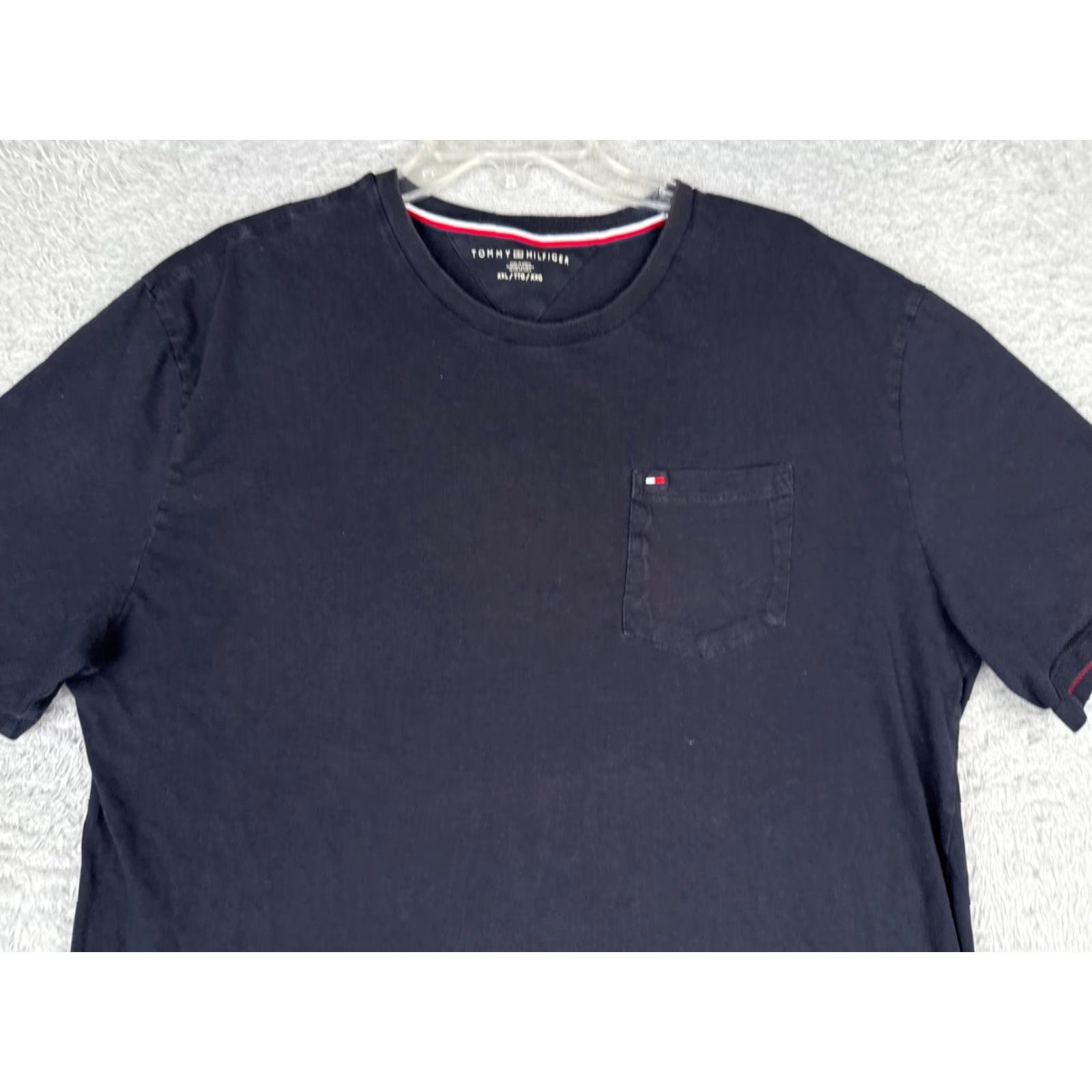 Tommy Hilfiger Tommy Hilfiger Shirt Adult 2XL Blue Cotton Short Sleeve Crew Pocket Logo Embroidered Size US XXL / EU 58 / 5 - 4 Thumbnail