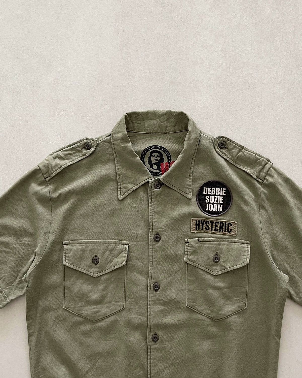 Hysteric Glamour ‘ HYSTERIC GLAMOUR ‘ Military Button Up Shirt Size US M / EU 48-50 / 2 - 4 Thumbnail