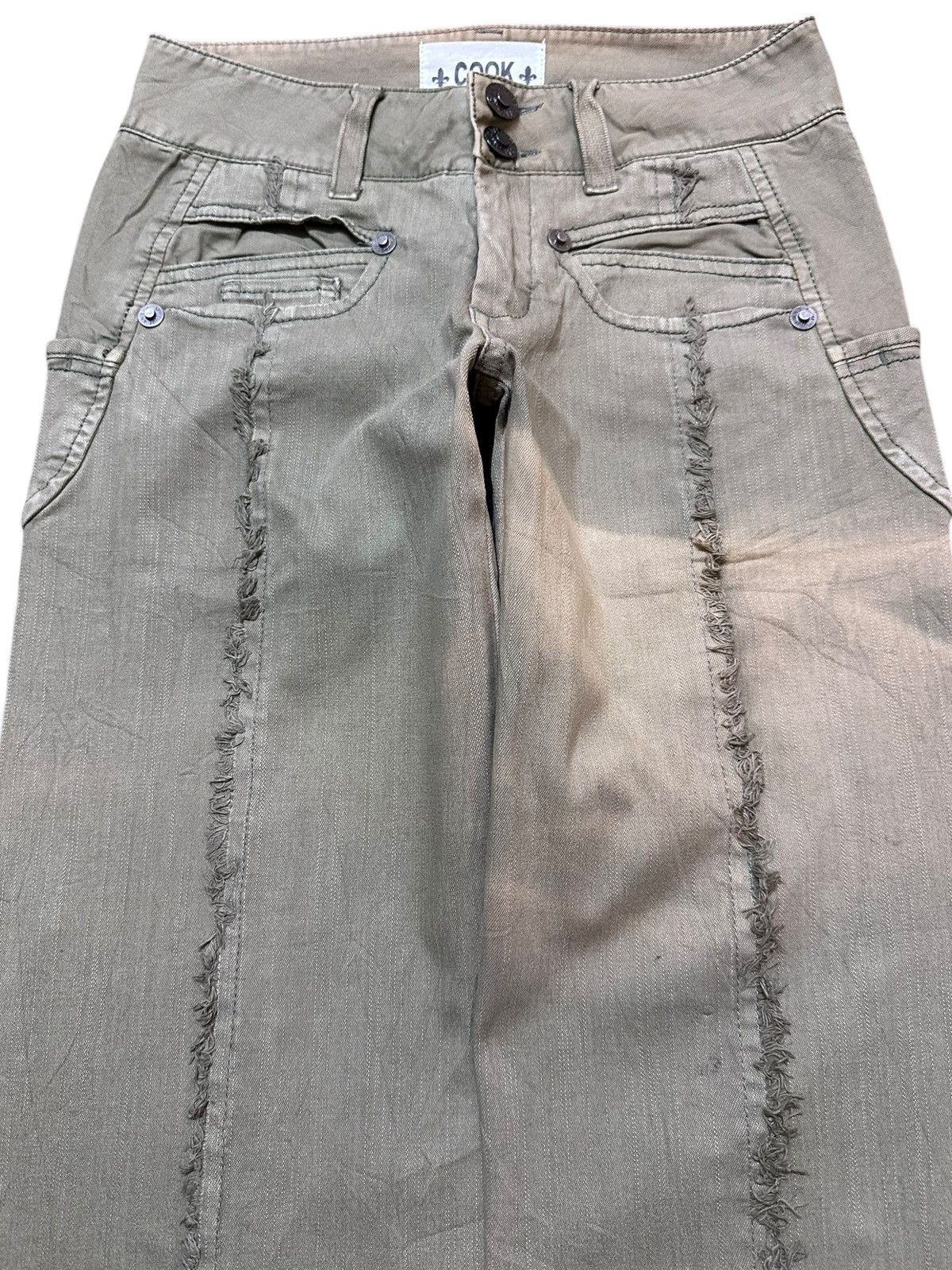 Cook Jeans Vintage Cook Jeans Furry Bleached Avant Garde Denim Size US 27 - 2 Thumbnail