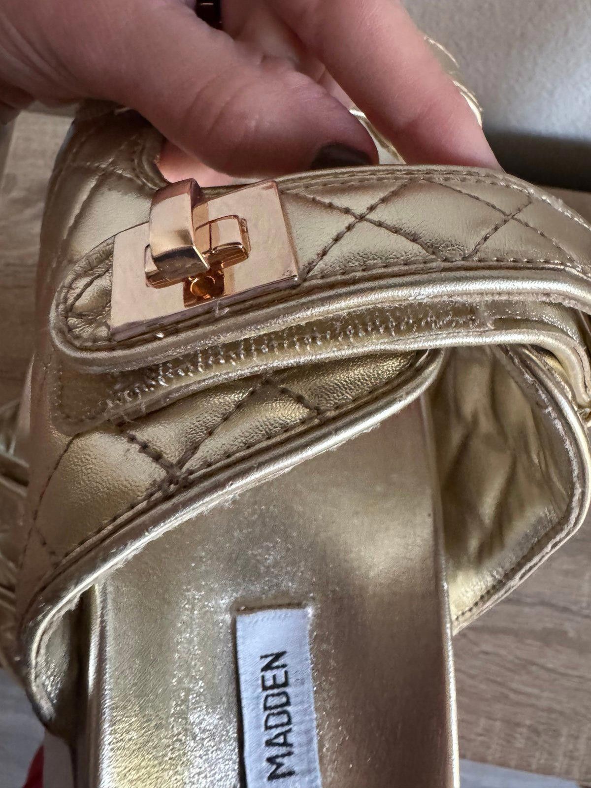 Steve Madden Steve Madden Schmona Gold Slide | Women’s Size 9.5 Size US 9.5 / IT 39.5 - 5 Thumbnail