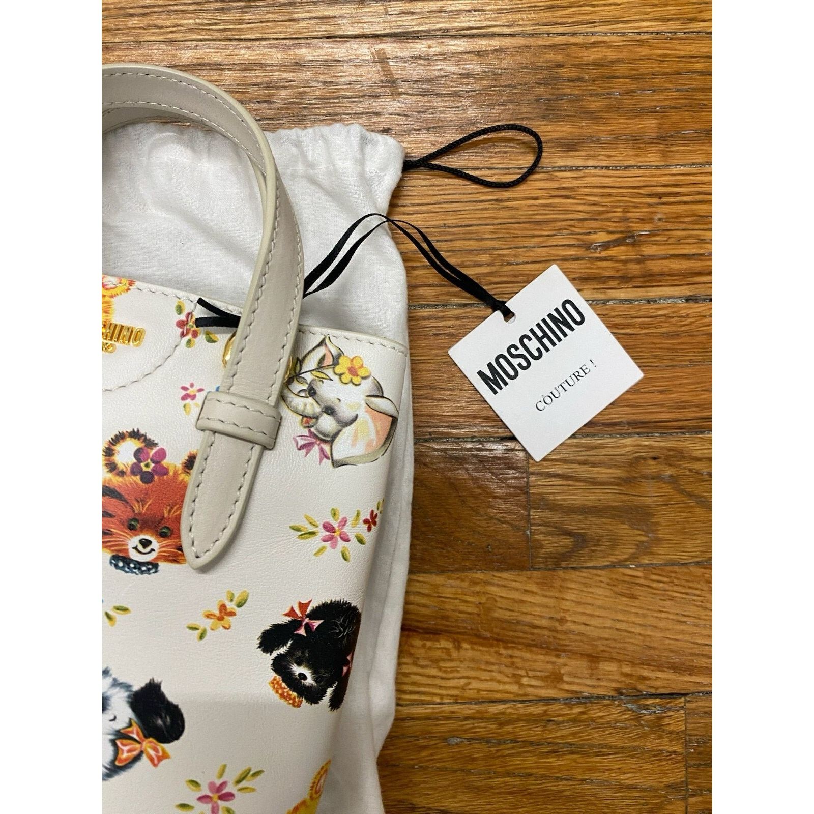 Moschino SS22 MOSCHINO Couture Jeremy Scott White Tall Shopper Bag Size ONE SIZE - 5 Thumbnail