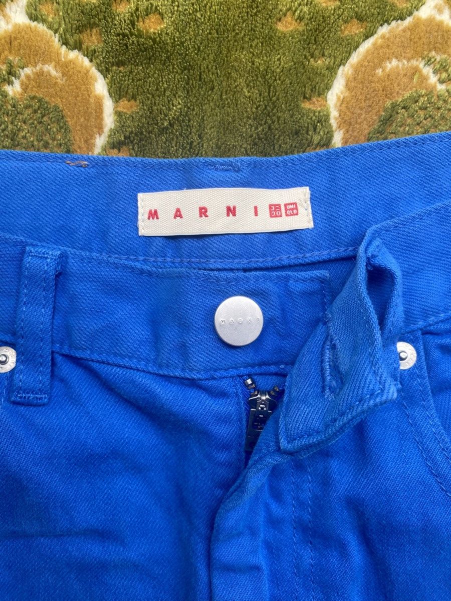 Marni × Uniqlo Marni x Uniqlo Blue Wide Leg Jeans Size 25" / US 0 / IT 36 - 3 Thumbnail