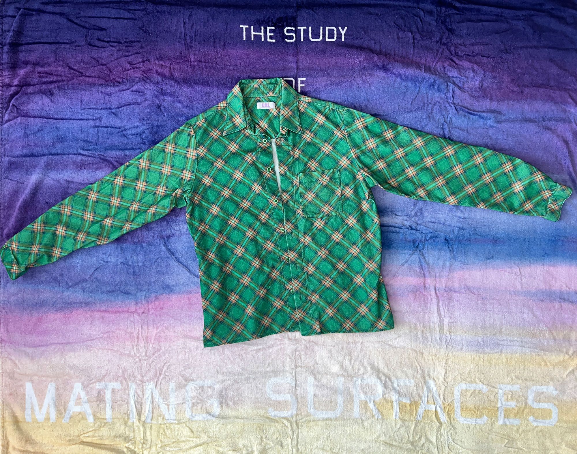 ERL Green plaid shirt Size US M / EU 48-50 / 2 - 1 Thumbnail