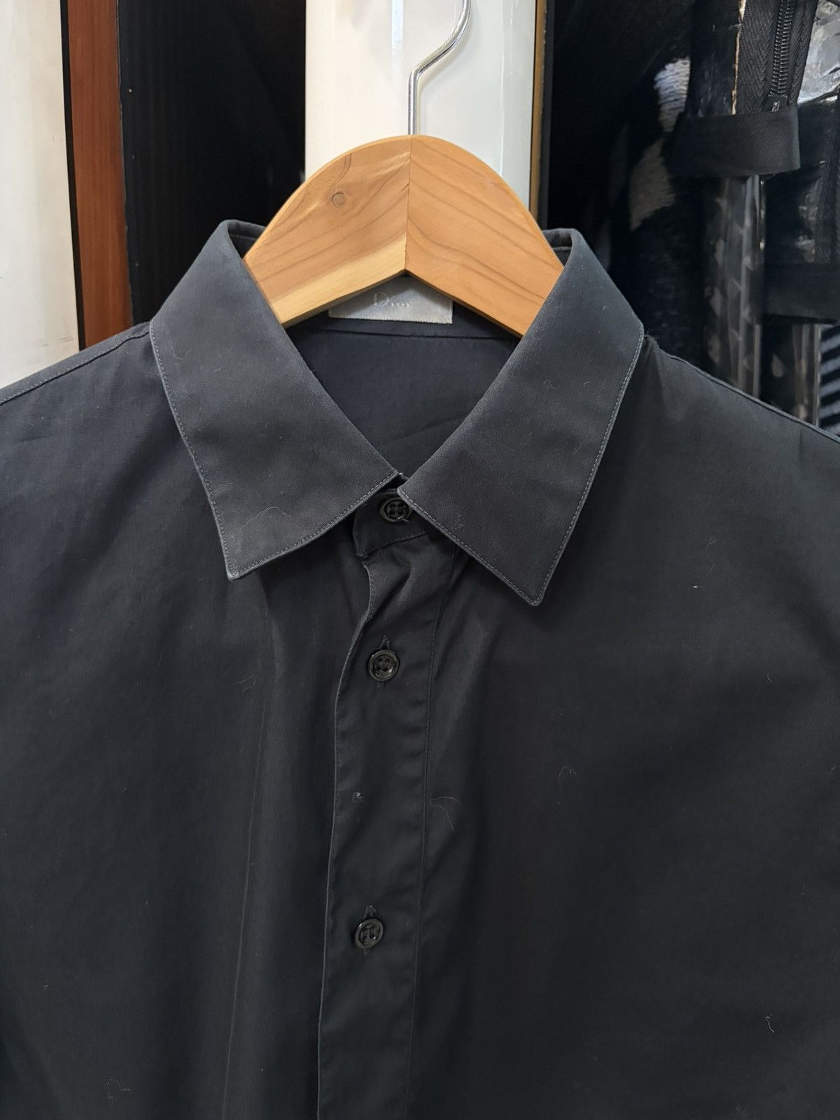 Dior AW07 Navigate Black Button Up Shirt by Hedi Slimane Size US S / EU 44-46 / 1 - 2 Thumbnail