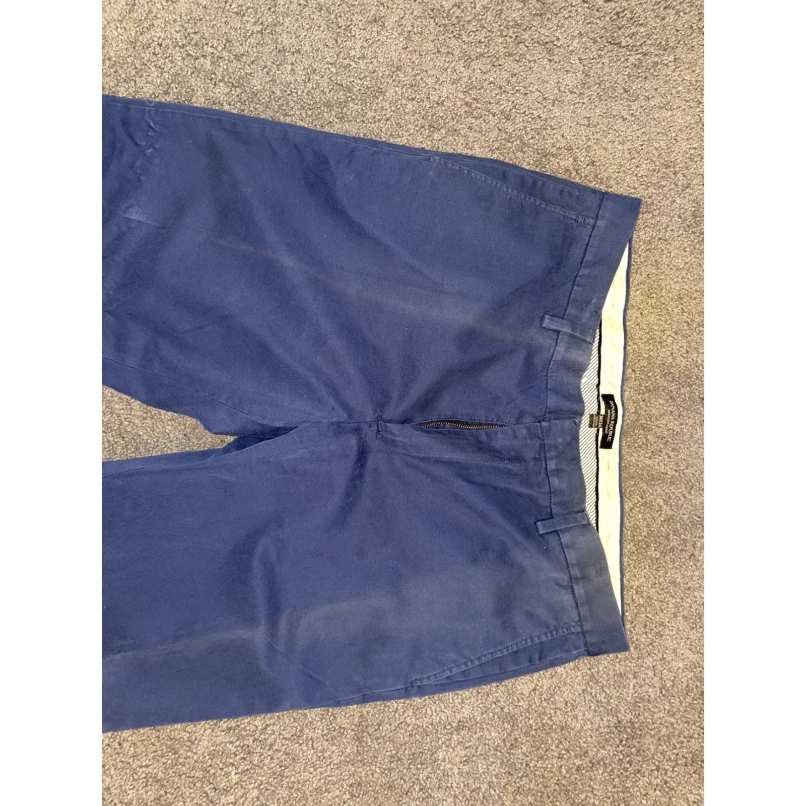 Banana Republic Banana Republic Men's Chino Pants Size 36x34 Blue Regular Fit Cotton Modern Style Size US 36 / EU 52 - 4 Thumbnail