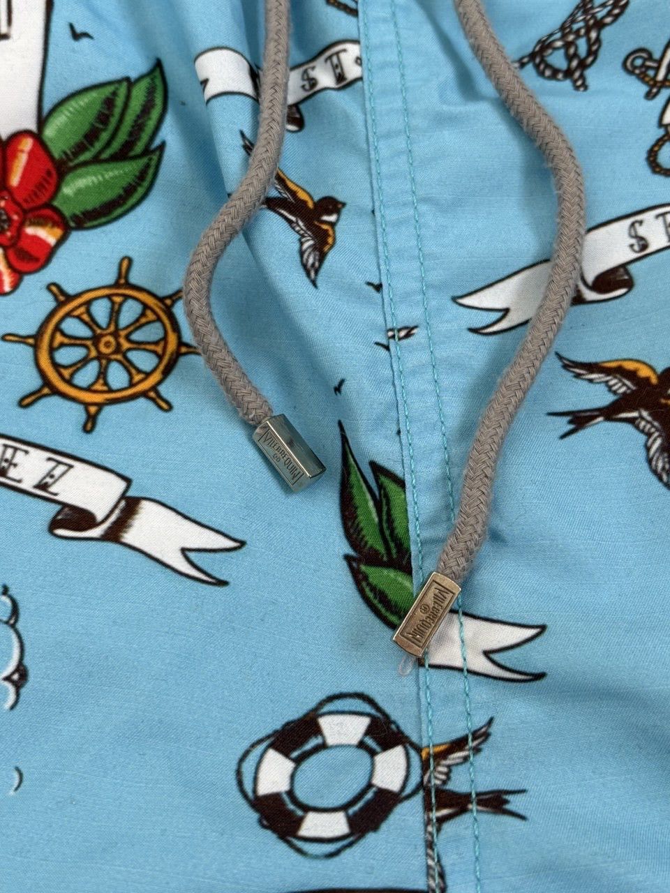 Vilebrequin Vilebrequin St. Tropez AOP Blue Orange Shorts Swim Size US 39 - 10 Thumbnail