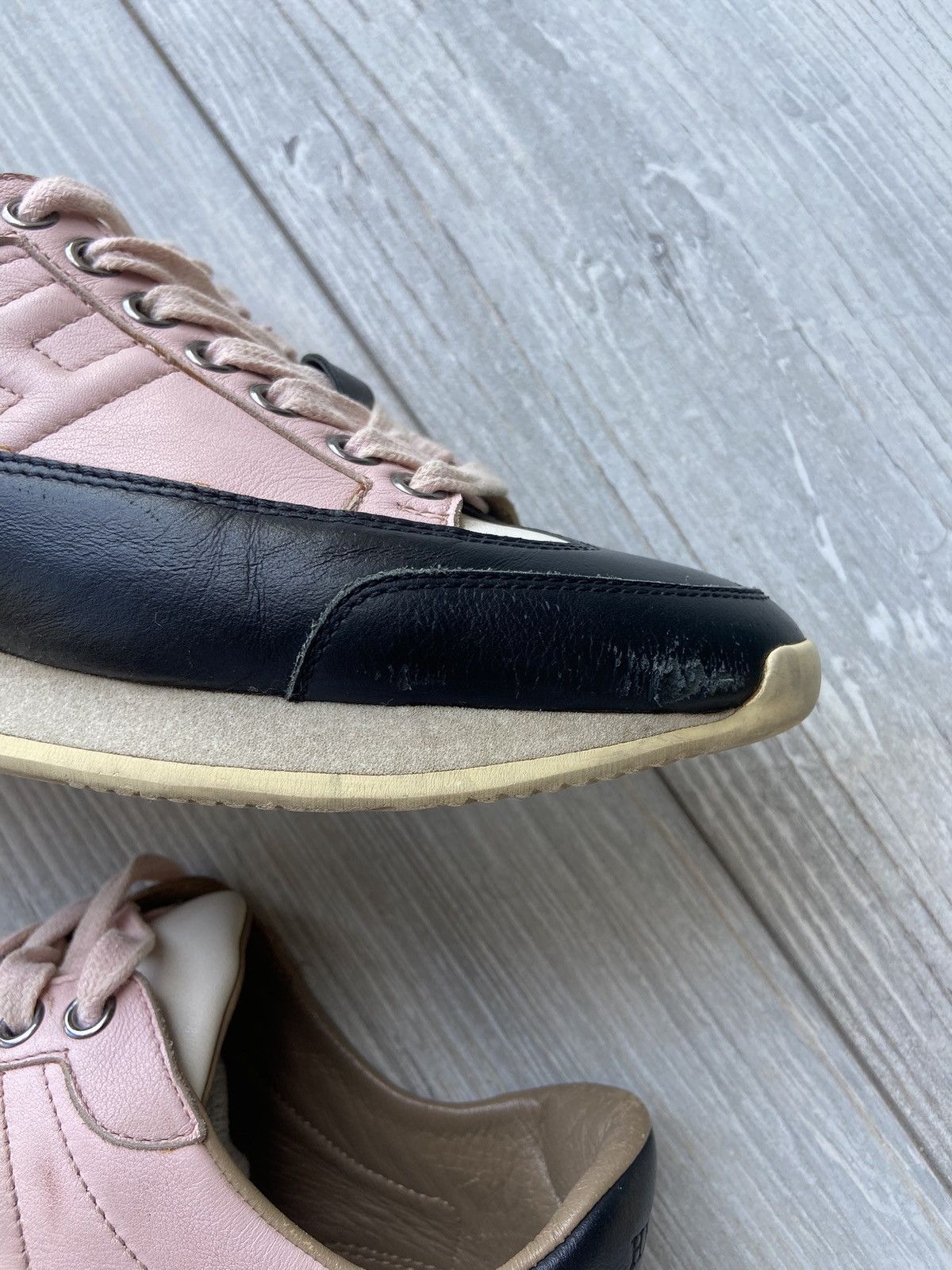 Hermes Hermes Leather Goal Sneakers Size US 7 / IT 37 - 4 Thumbnail