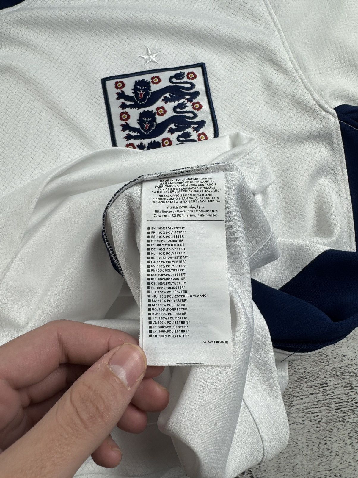 Nike England National 2020/2021 Jersey Blockcore T Shirt Tee Size US L / EU 52-54 / 3 - 11 Thumbnail