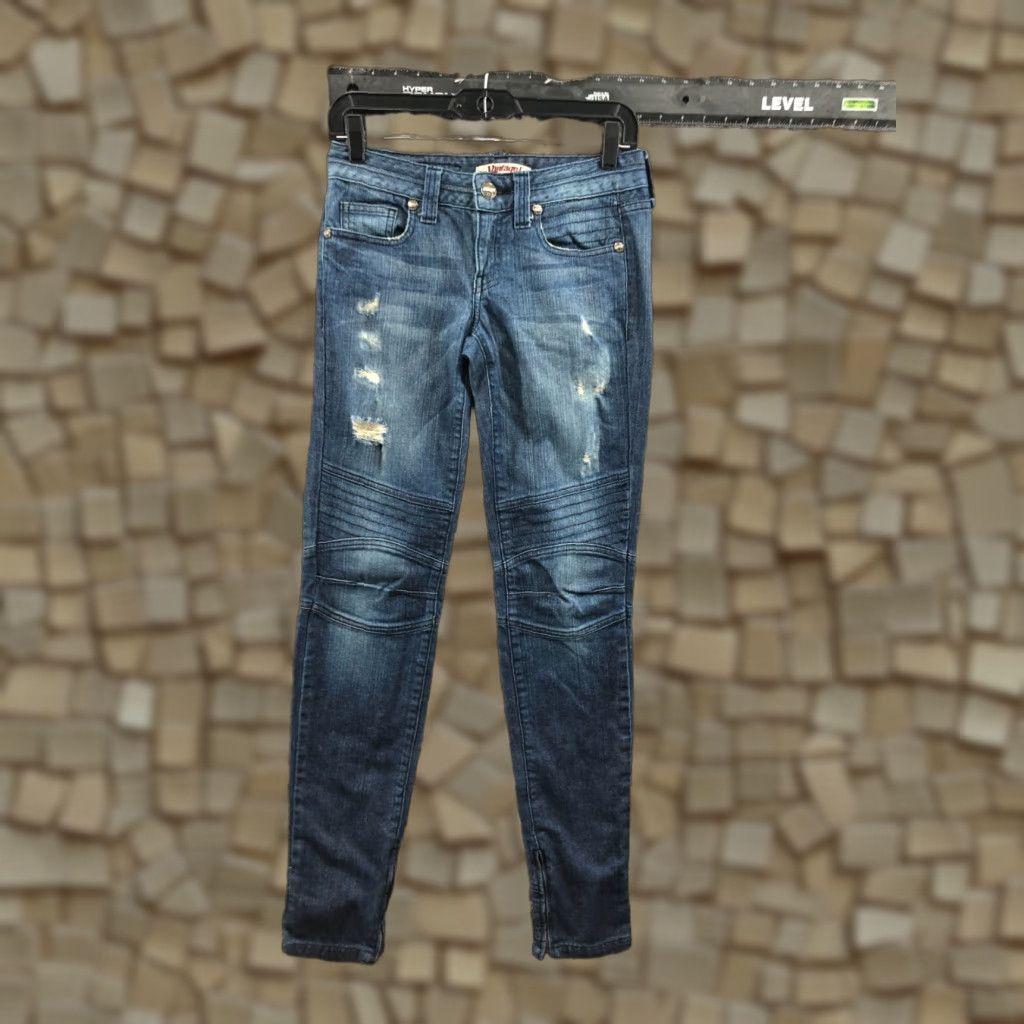 Vintage VINTAGE 1 Skinny Ankle Zip Jeans Size 27 Womens Medium Wash Blue Size 27" / US 4 / IT 40 - 1 Thumbnail
