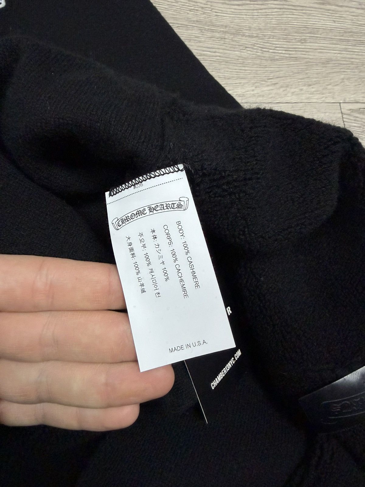 Chrome Hearts Chrome Hearts Black Cashmere Sweats Size US 34 / EU 50 - 4 Thumbnail