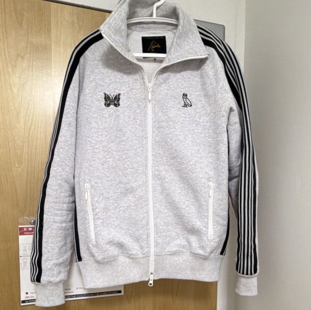 Needles Needles x October’s Very Own (OVO) Heather Grey Track Jacket Size US XS / EU 42 / 0 - 1 Thumbnail