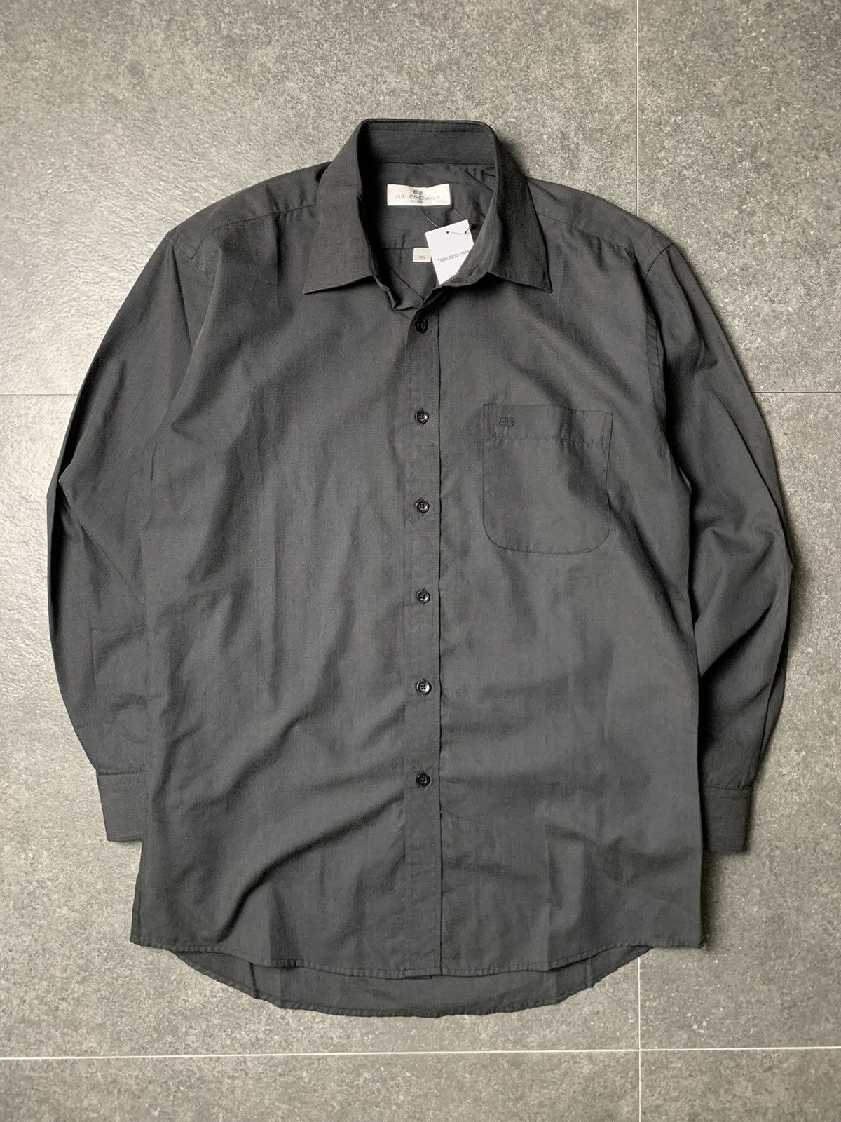 Balenciaga × Vintage 1990s Balenciaga BB Shirt Size US M / EU 48-50 / 2 - 2 Thumbnail