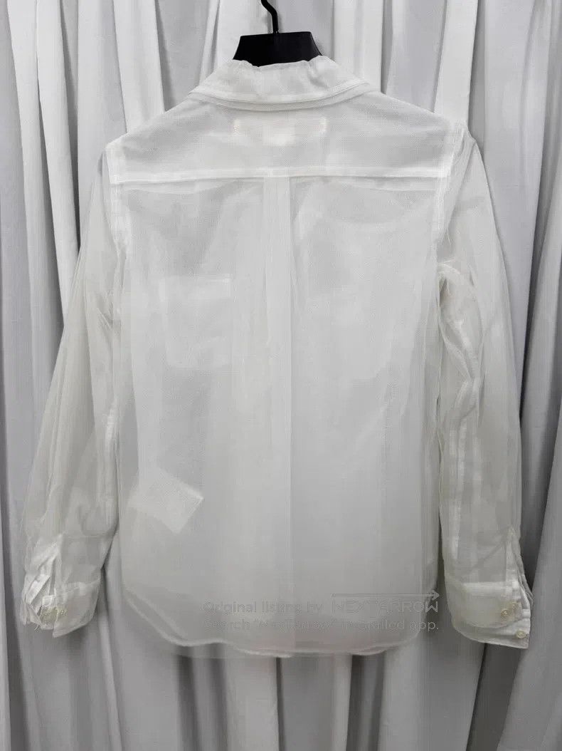 Comme des Garcons Comme Des Garcons Triple sheer blouse with structured back Size M / US 6-8 / IT 42-44 - 8 Thumbnail