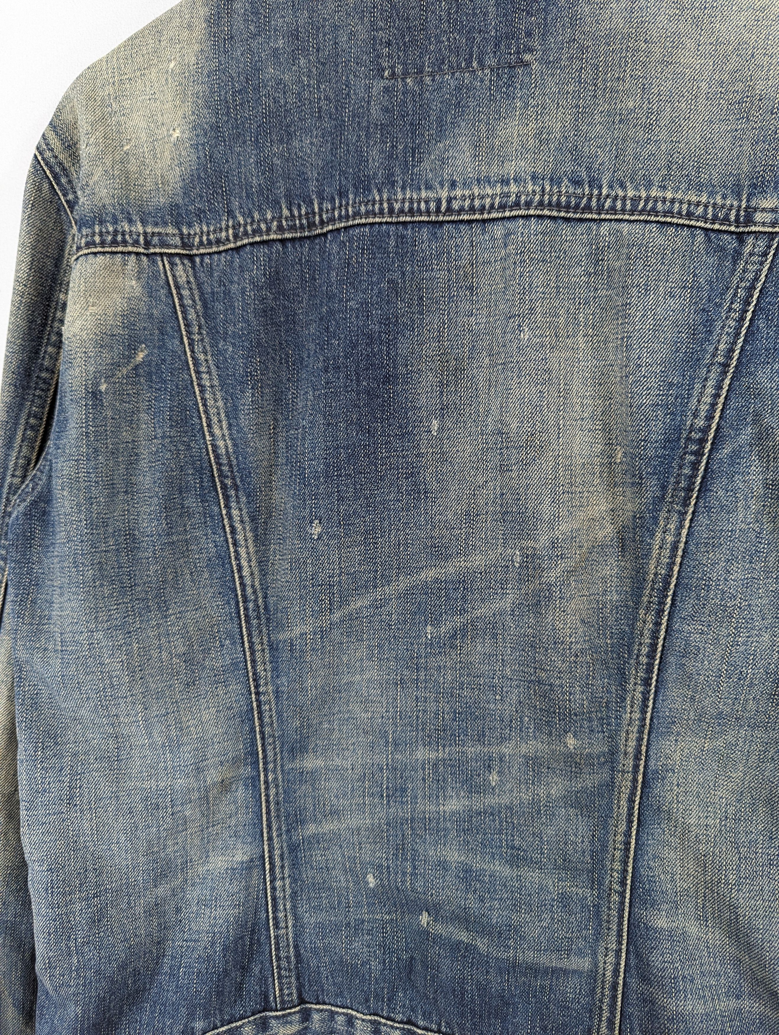 Levi's Vintage Levis Dirty Blue Distressed Denim Jacket Size US M / EU 48-50 / 2 - 17 Thumbnail