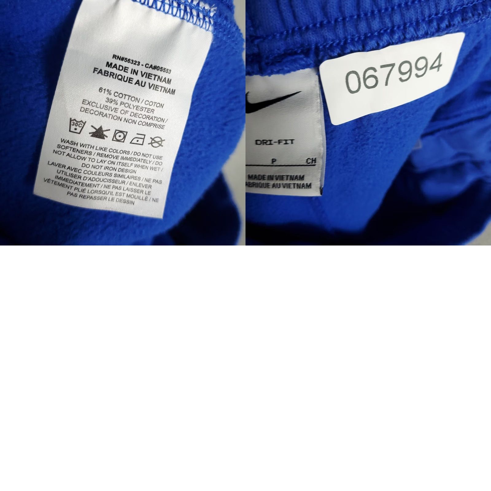 Nike Nike Pants Mens Size Small Blue Swoosh Track Joggers Sweatpants Regular Fit Size US 29 - 9 Thumbnail