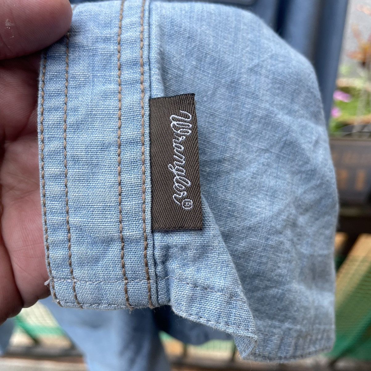 Vintage × Wrangler 🔥Oversize Vintage Wrangler Stoned Wash Western Button Shirts Size US XXL / EU 58 / 5 - 13 Thumbnail