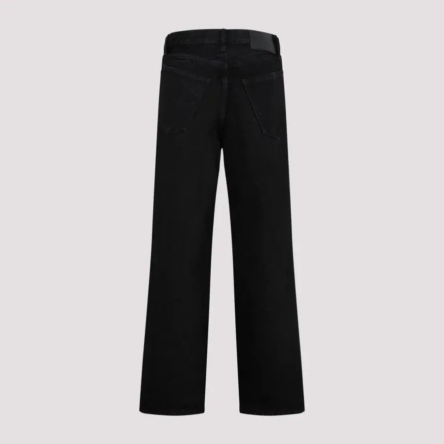 Balenciaga o1w1db11224 Ankle Cut Jeans in Black Size 29" - 2 Thumbnail