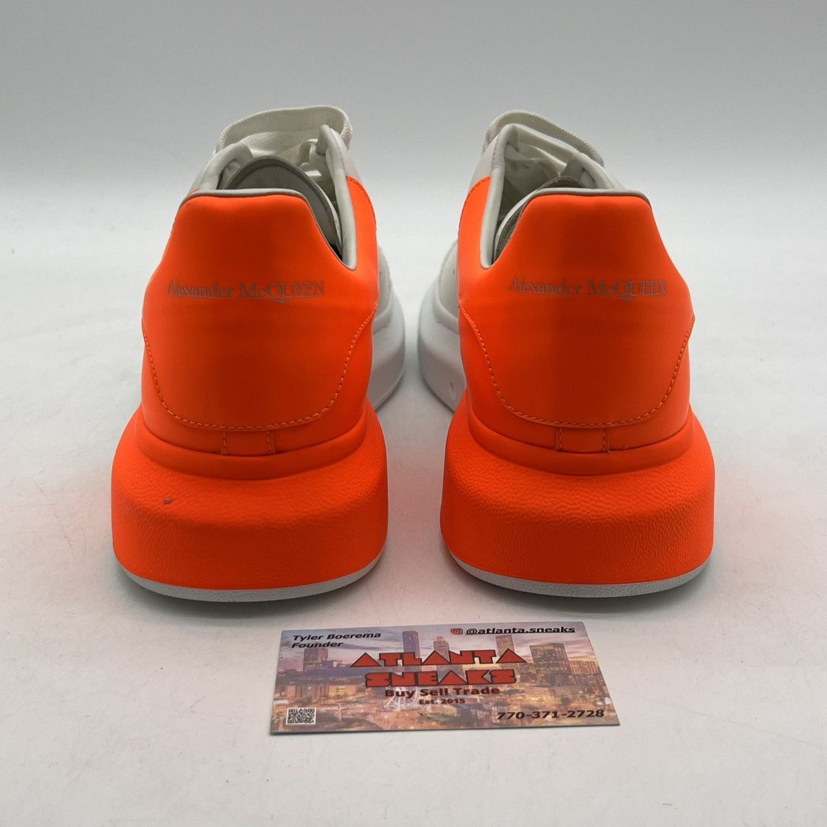 Balenciaga Alexander McQueen Oversized Sneakers “White Orange” Size US 7.5 / EU 40-41 - 3 Thumbnail
