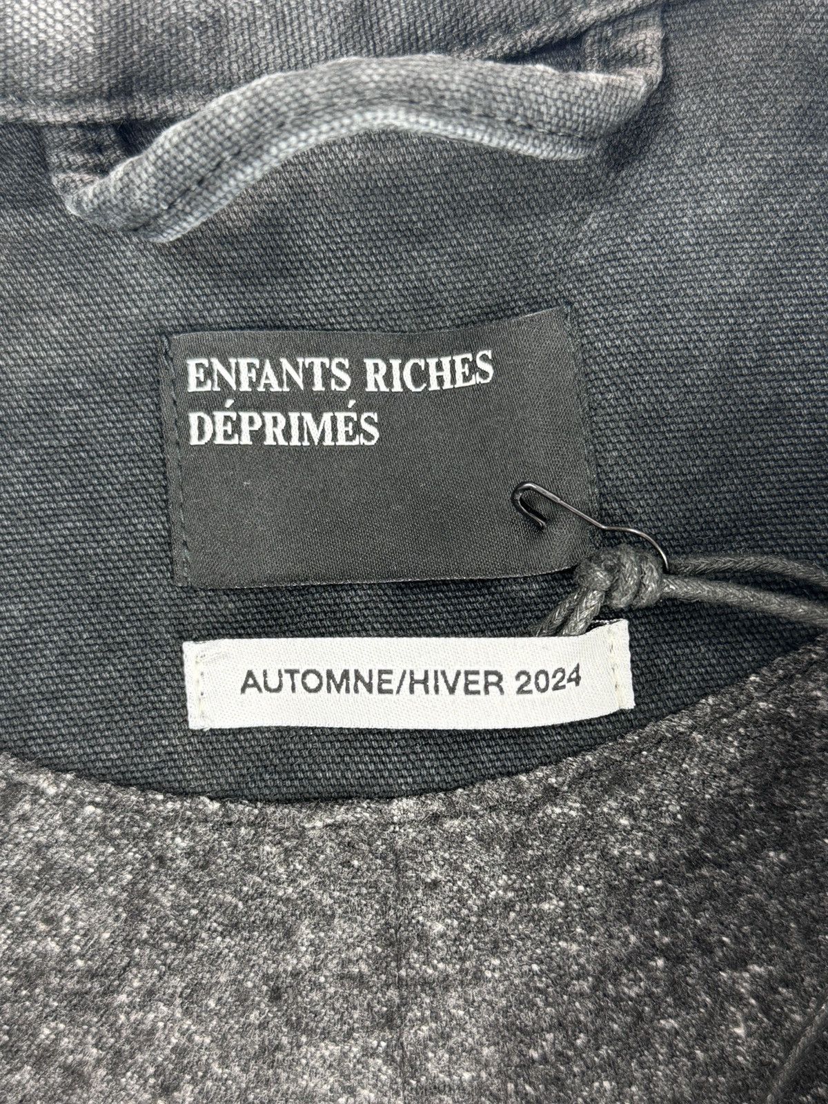 Enfants Riches Deprimes LOGO PRINT DISTRESSED DENIM JACKET Size US L / EU 52-54 / 3 - 7 Thumbnail