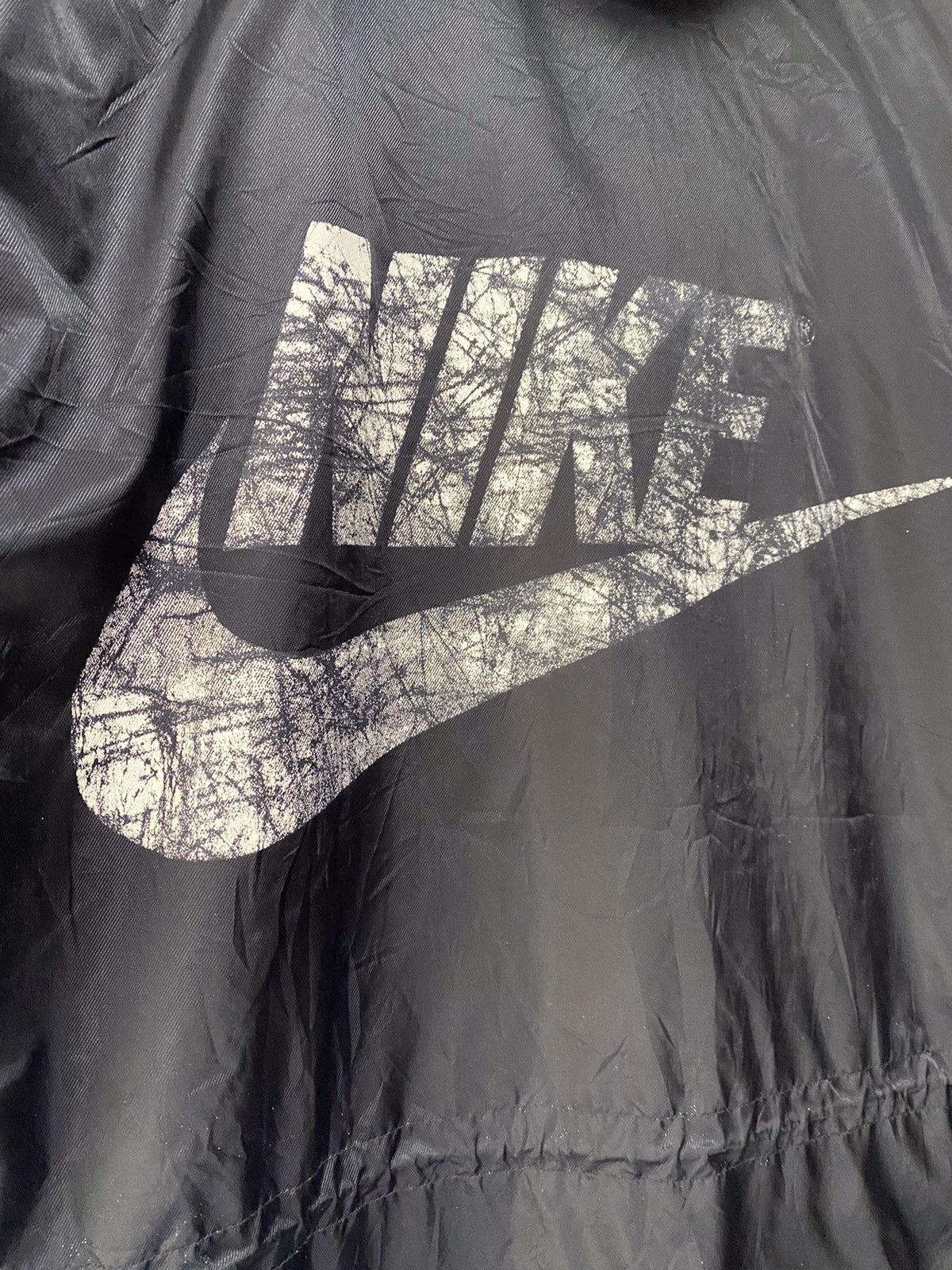 Nike × Vintage Nike puffer long jacket big logo with hoodie (J3) Size US L / EU 52-54 / 3 - 8 Thumbnail