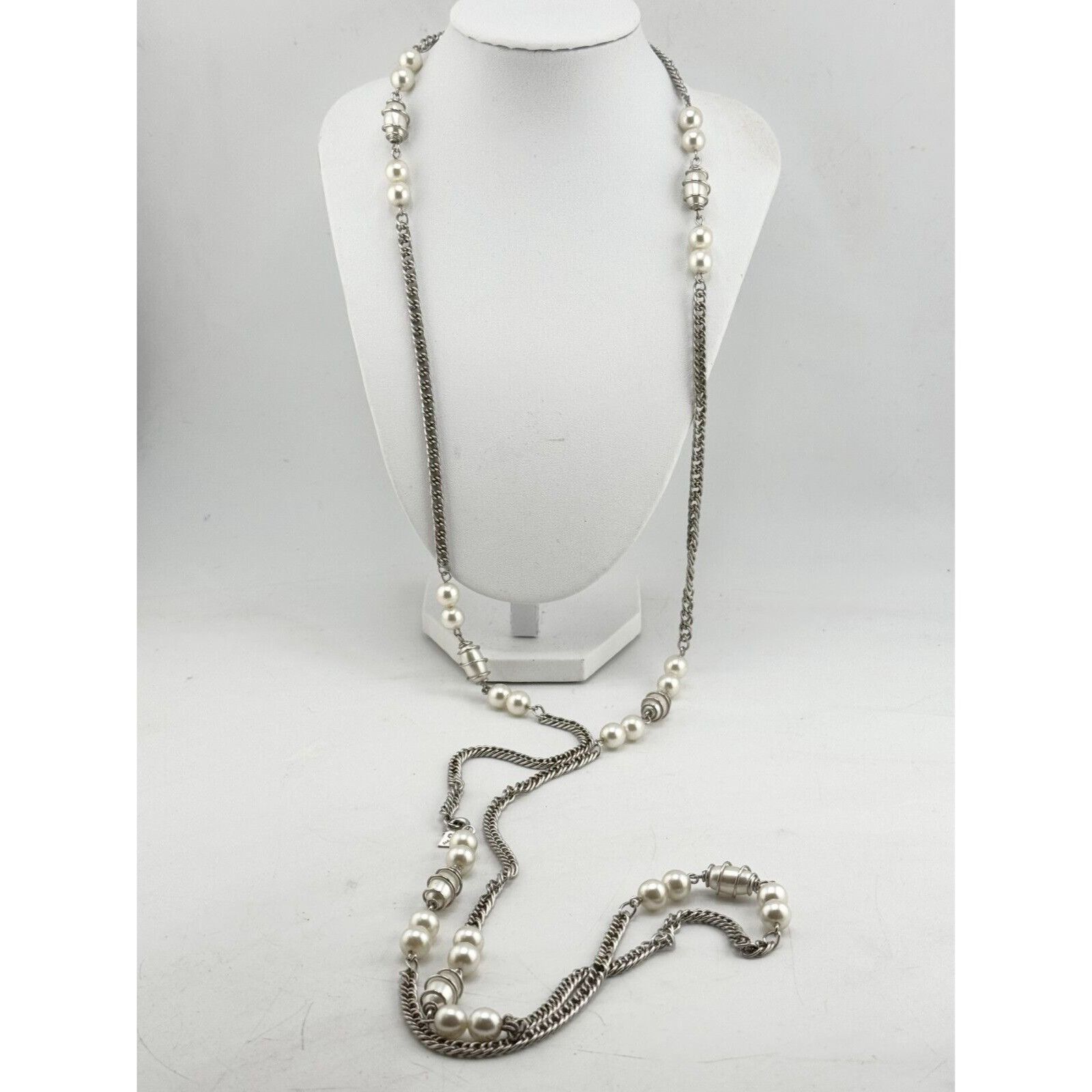 Vintage Vintage Sarah Coventry silver tone wire wrapped faux pearl n Size ONE SIZE - 3 Thumbnail